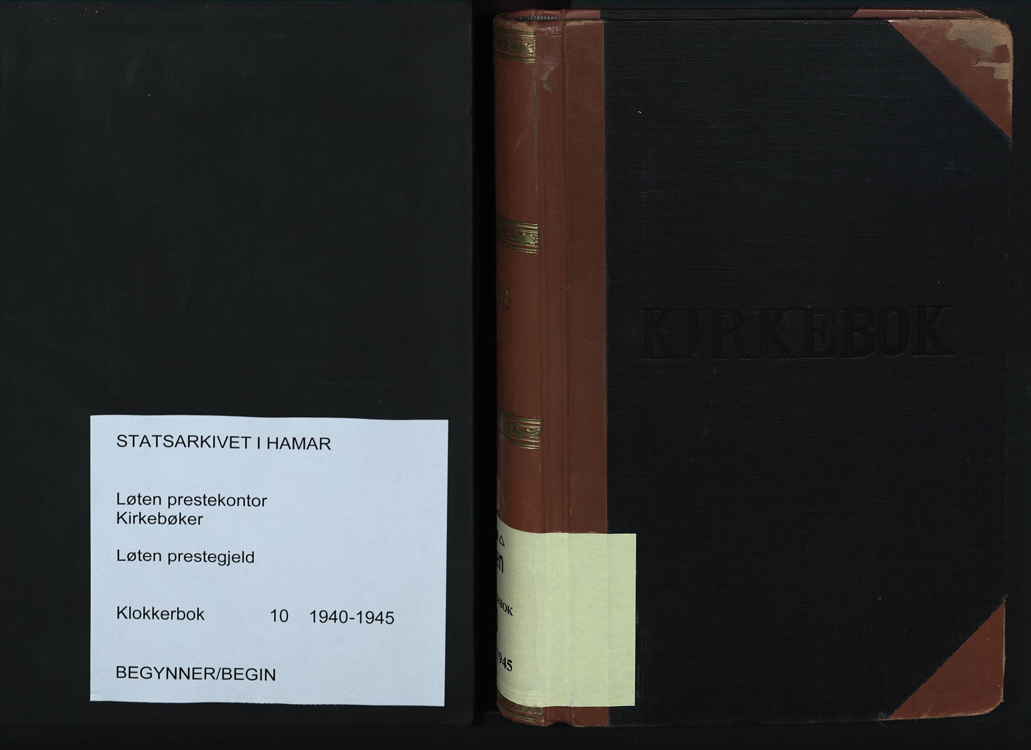 Løten prestekontor, SAH/PREST-022/L/La/L0010: Parish register (copy) no. 10, 1940-1945