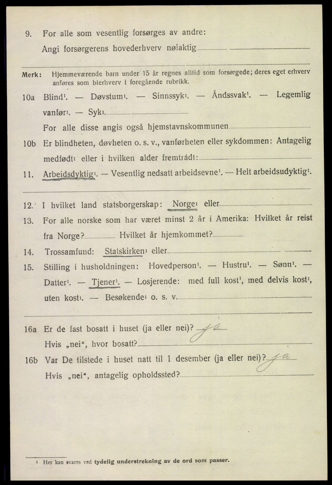 SAH, 1920 census for Nord-Odal, 1920, p. 10870