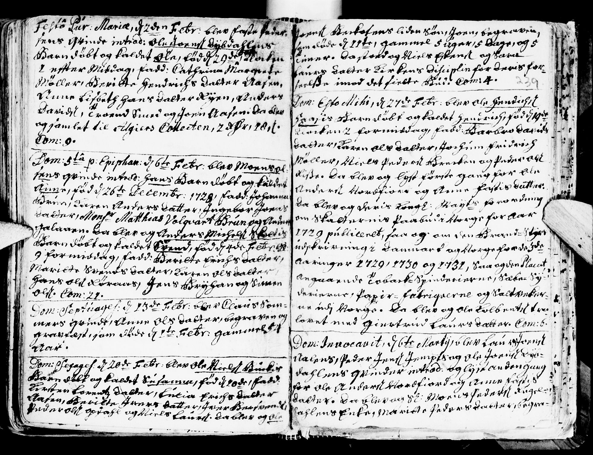 Ministerialprotokoller, klokkerbøker og fødselsregistre - Sør-Trøndelag, SAT/A-1456/681/L0924: Parish register (official) no. 681A02, 1720-1731, p. 238-239