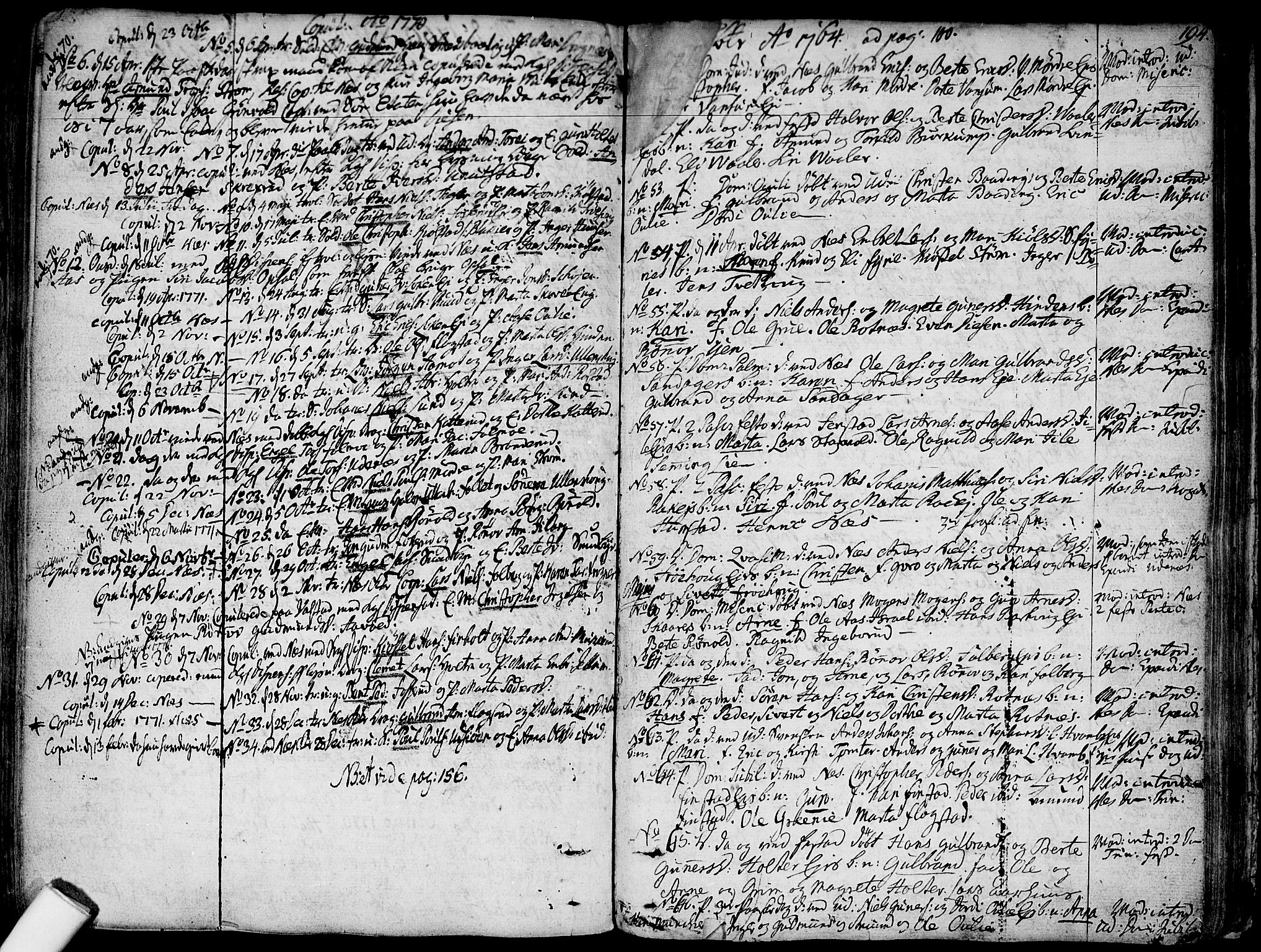 Nes prestekontor Kirkebøker, AV/SAO-A-10410/F/Fa/L0003: Parish register (official) no. I 3, 1734-1781, p. 194