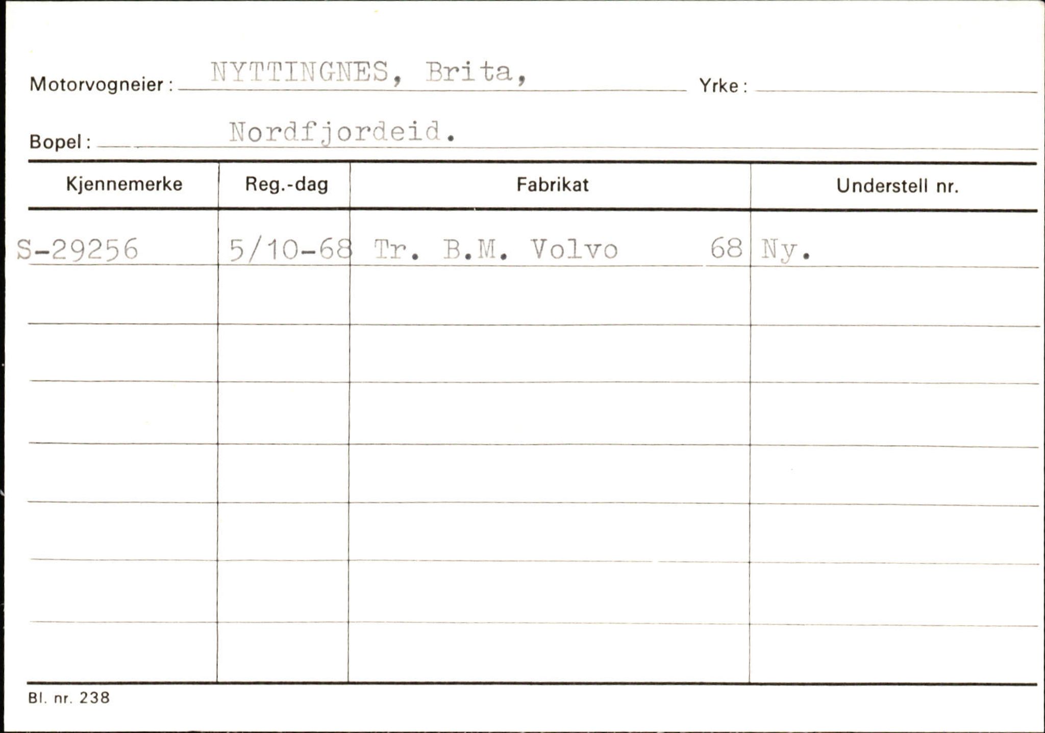 Statens vegvesen, Sogn og Fjordane vegkontor, SAB/A-5301/4/F/L0129: Eigarregistrer Eid A-S, 1945-1975, p. 2009