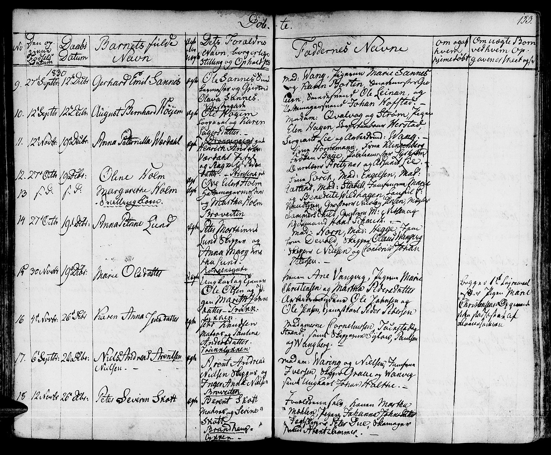 Ministerialprotokoller, klokkerbøker og fødselsregistre - Sør-Trøndelag, SAT/A-1456/601/L0045: Parish register (official) no. 601A13, 1821-1831, p. 153