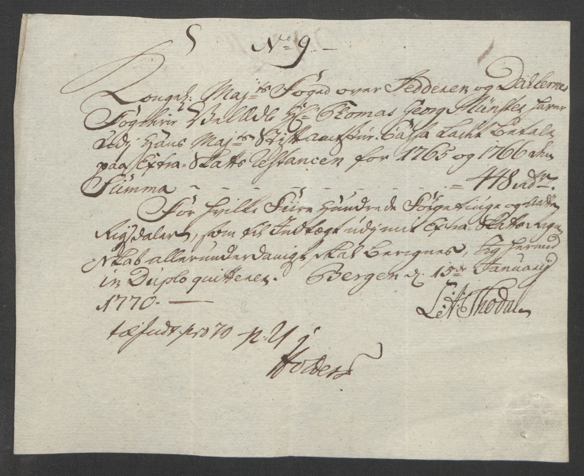 Rentekammeret inntil 1814, Reviderte regnskaper, Fogderegnskap, AV/RA-EA-4092/R46/L2836: Ekstraskatten Jæren og Dalane, 1764-1766, p. 298