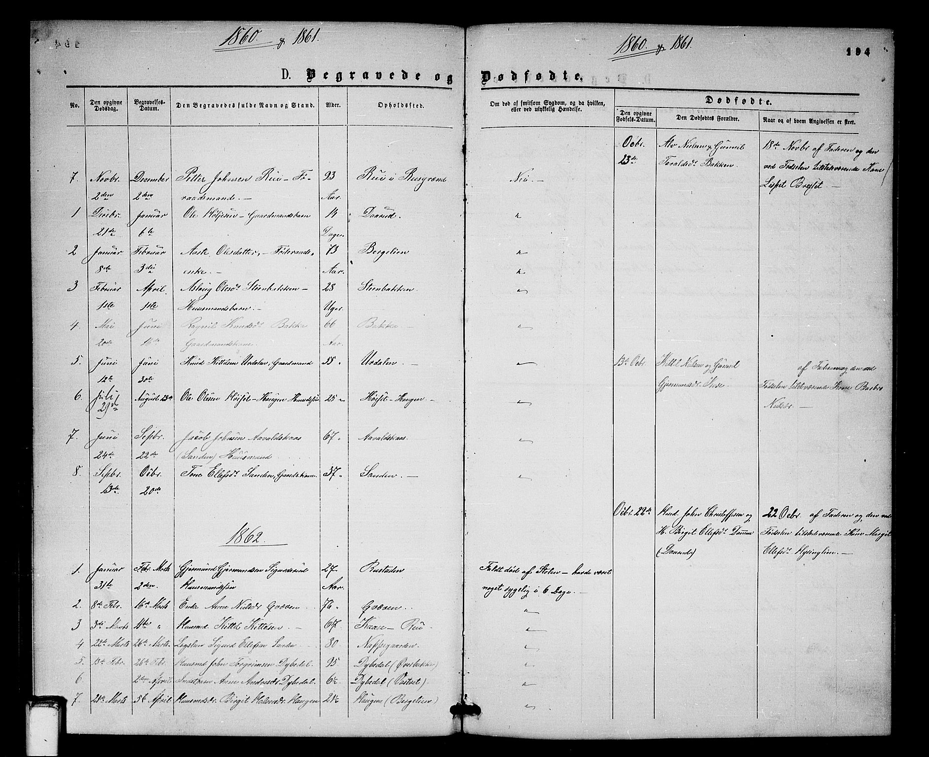 Gransherad kirkebøker, SAKO/A-267/G/Gb/L0002: Parish register (copy) no. II 2, 1860-1886, p. 194