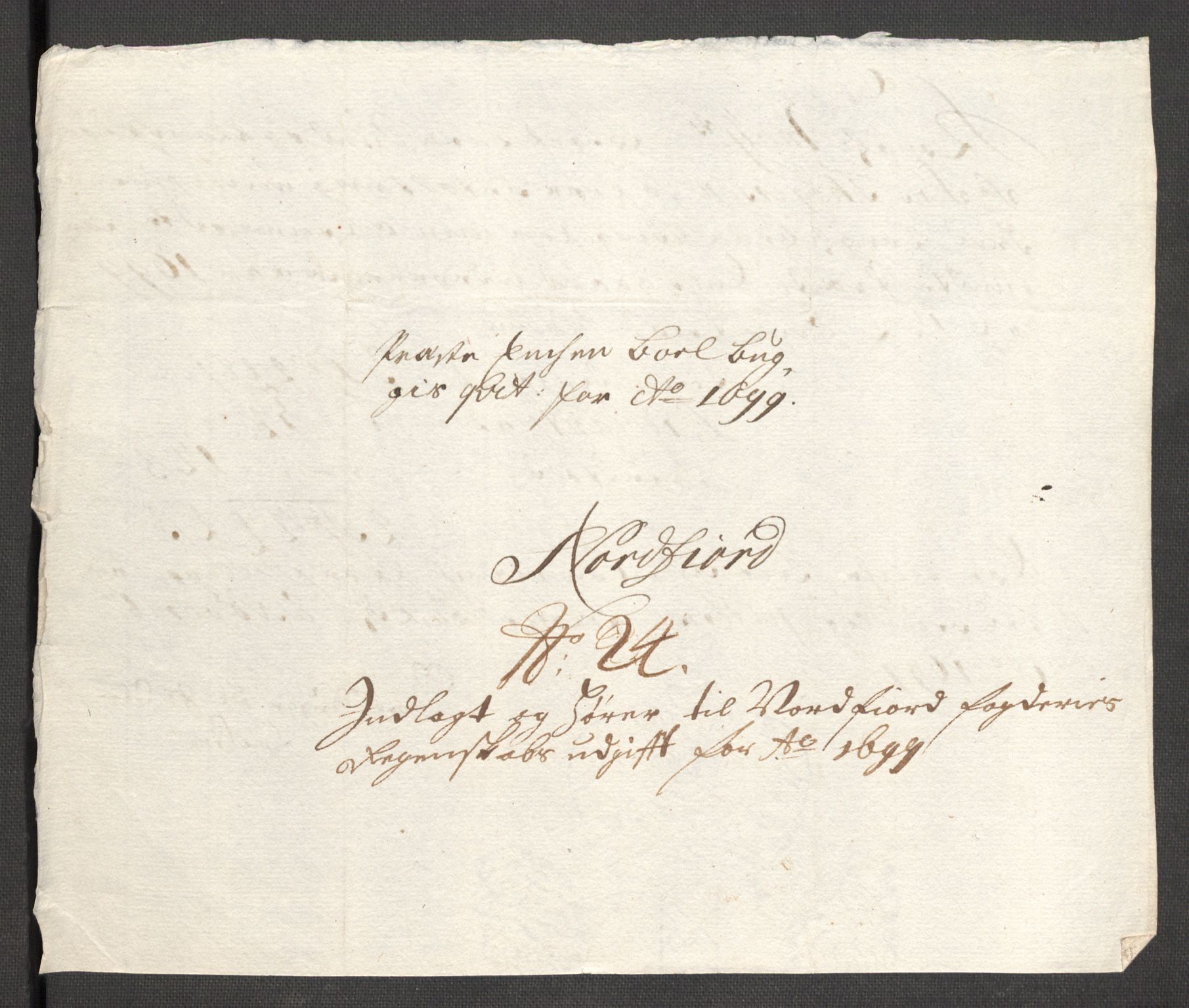 Rentekammeret inntil 1814, Reviderte regnskaper, Fogderegnskap, AV/RA-EA-4092/R53/L3424: Fogderegnskap Sunn- og Nordfjord, 1699, p. 378