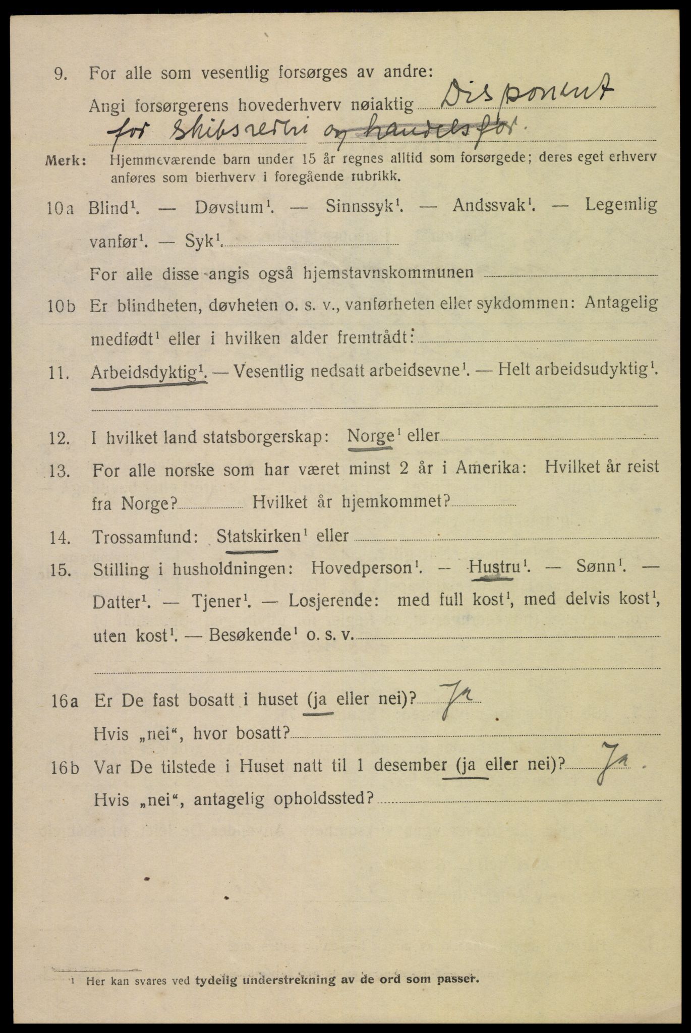 SAK, 1920 census for Mandal, 1920, p. 8204