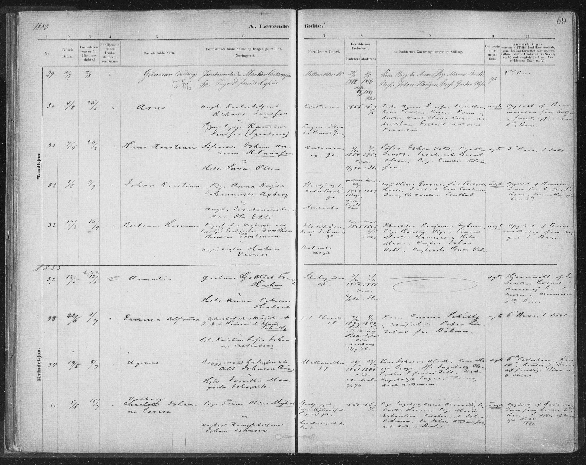 Ministerialprotokoller, klokkerbøker og fødselsregistre - Sør-Trøndelag, AV/SAT-A-1456/603/L0162: Parish register (official) no. 603A01, 1879-1895, p. 59