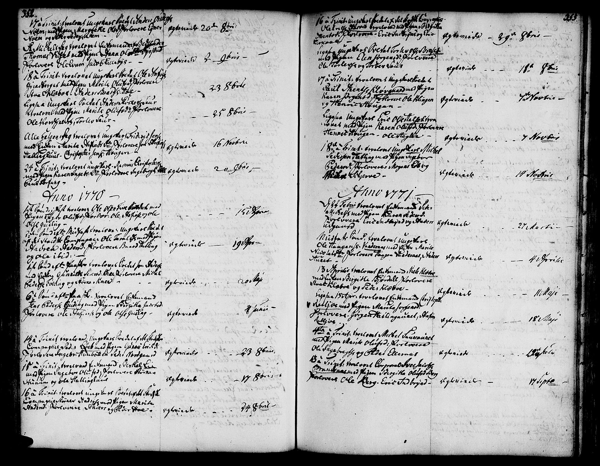 Ministerialprotokoller, klokkerbøker og fødselsregistre - Nord-Trøndelag, SAT/A-1458/746/L0440: Parish register (official) no. 746A02, 1760-1815, p. 352-353