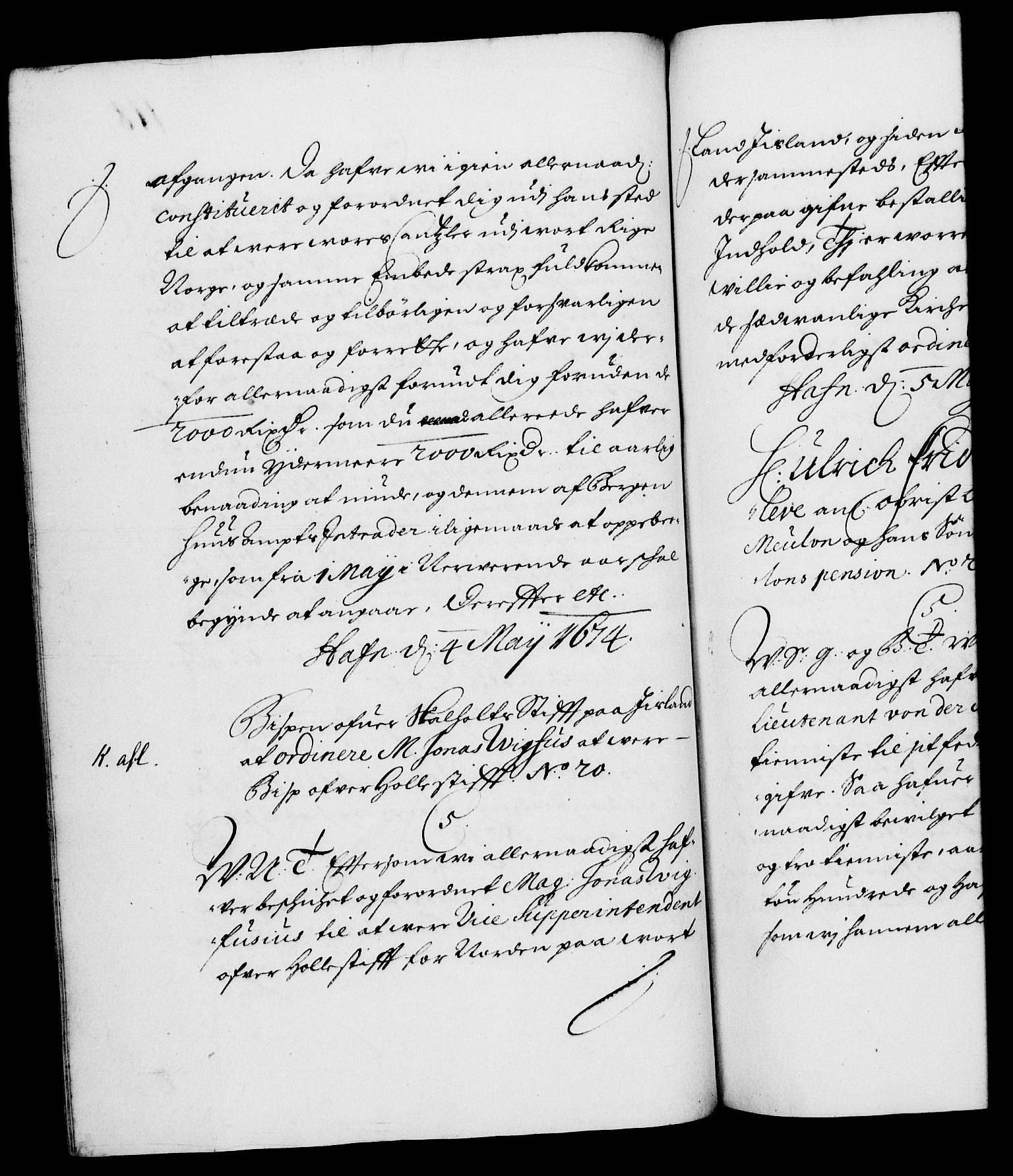 Danske Kanselli 1572-1799, AV/RA-EA-3023/F/Fc/Fca/Fcab/L0012: Norske tegnelser (mikrofilm), 1670-1683, p. 118b