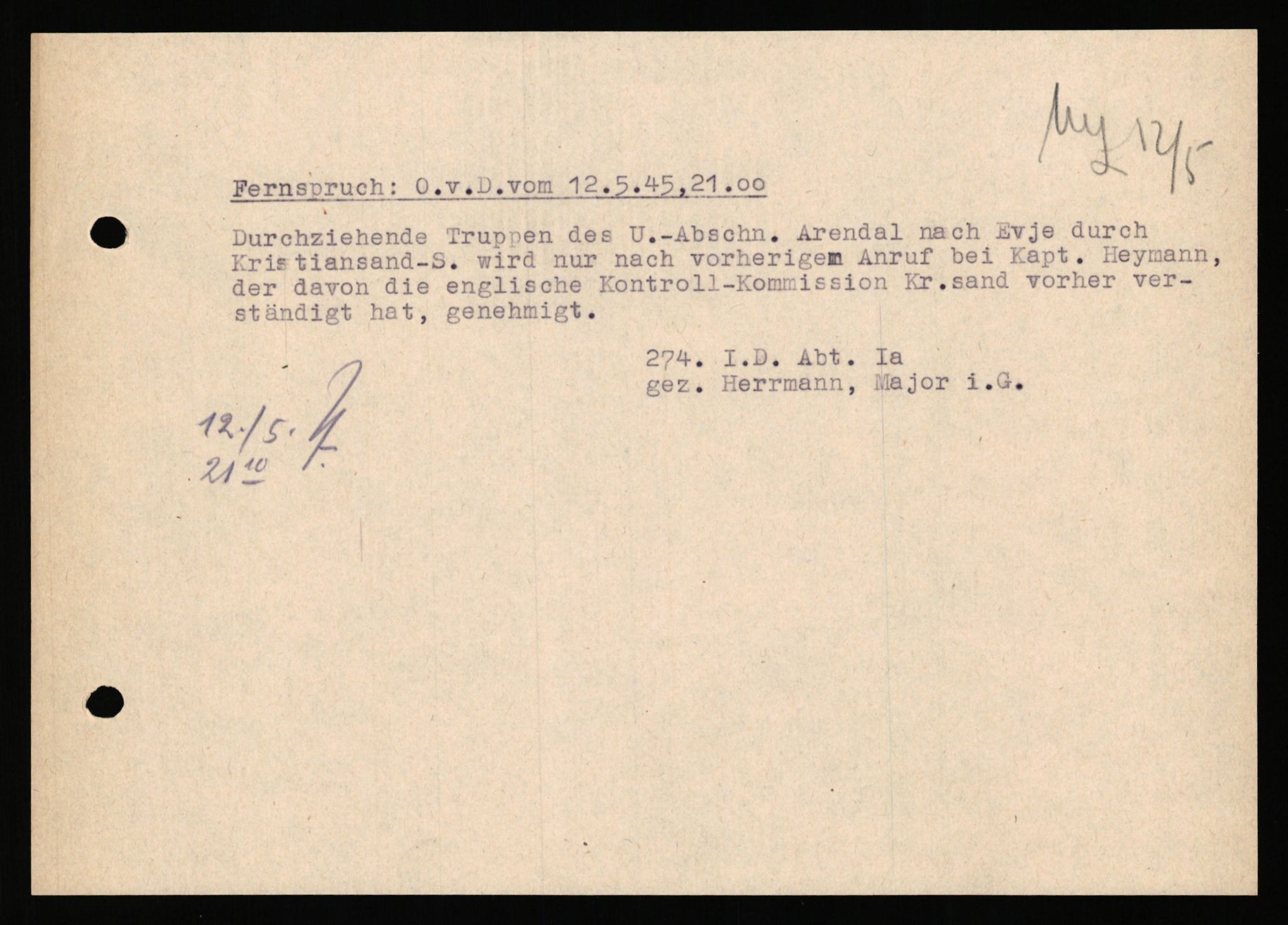 Deutscher Oberbefehlshaber Norwegen (DOBN), RA/RAFA-2197/D/Dl/L0119: DB Zone Stavanger Abt. Ic, 1945, p. 238