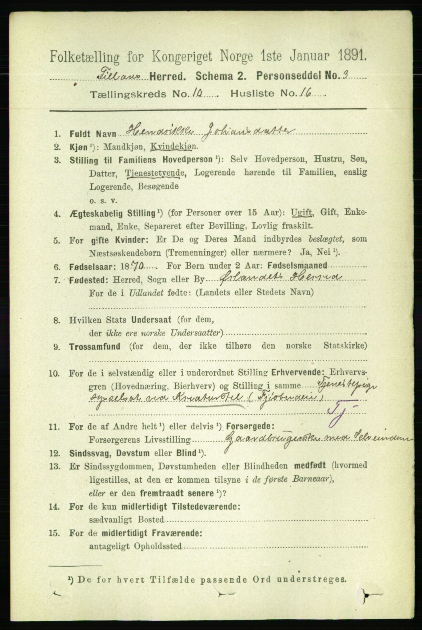 RA, 1891 census for 1616 Fillan, 1891, p. 2753