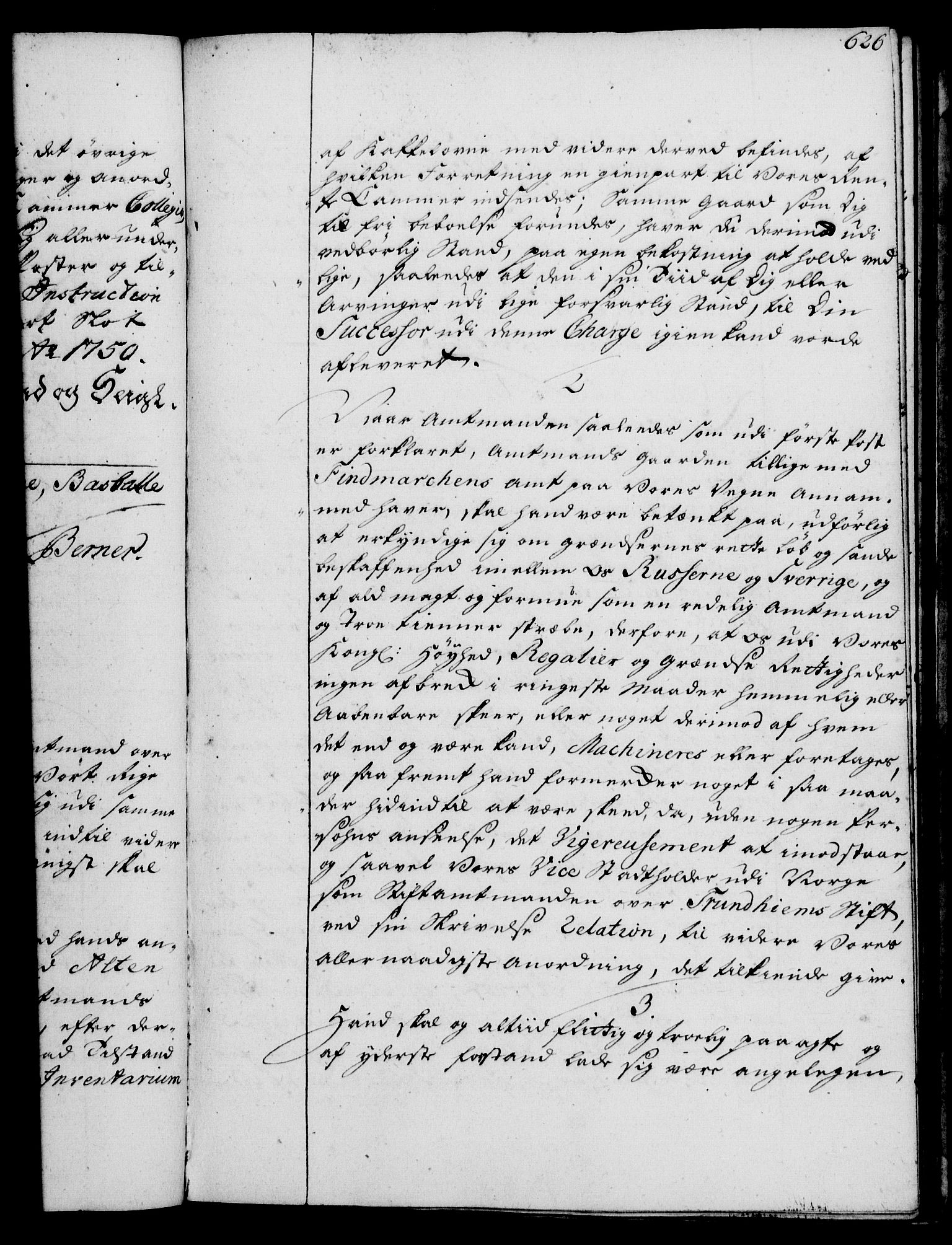 Rentekammeret, Kammerkanselliet, RA/EA-3111/G/Gg/Ggi/L0002: Norsk instruksjonsprotokoll med register (merket RK 53.35), 1729-1751, p. 626