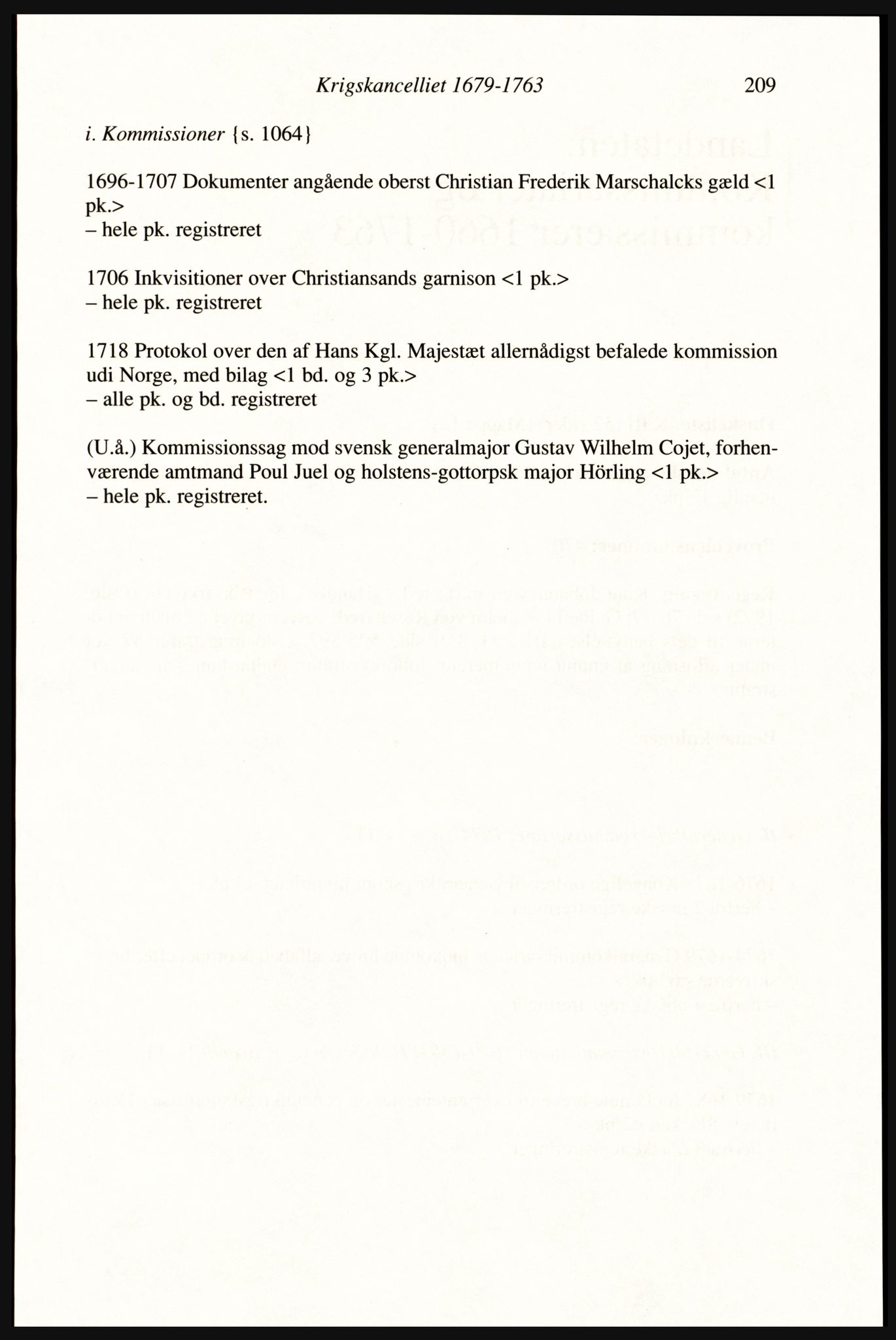 Publikasjoner utgitt av Arkivverket, PUBL/PUBL-001/A/0002: Erik Gøbel: NOREG, Tværregistratur over norgesrelevant materiale i Rigsarkivet i København (2000), 2000, p. 211