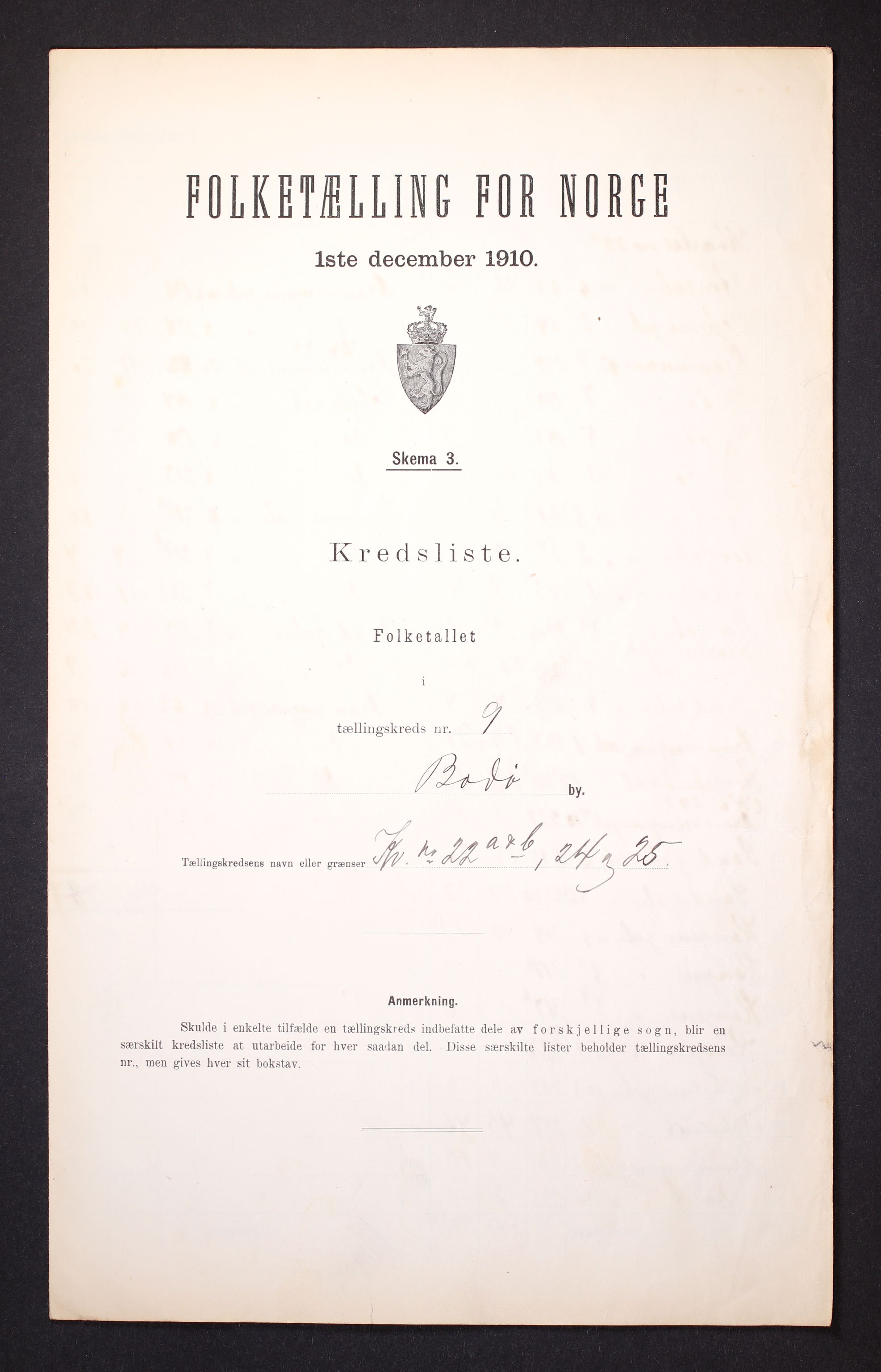 RA, 1910 census for Bodø, 1910, p. 29