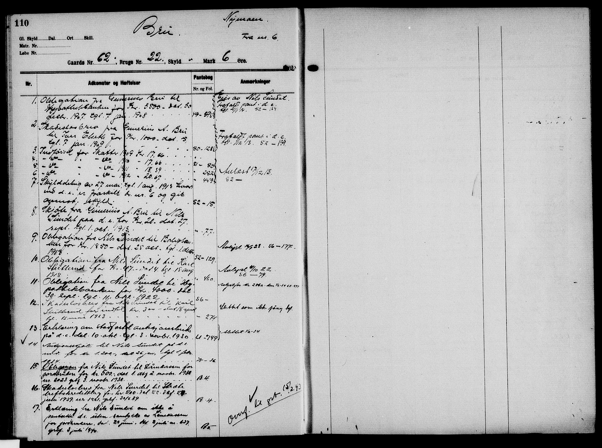 Solør tingrett, AV/SAH-TING-008/H/Ha/Hak/L0005: Mortgage register no. V, 1900-1935, p. 110