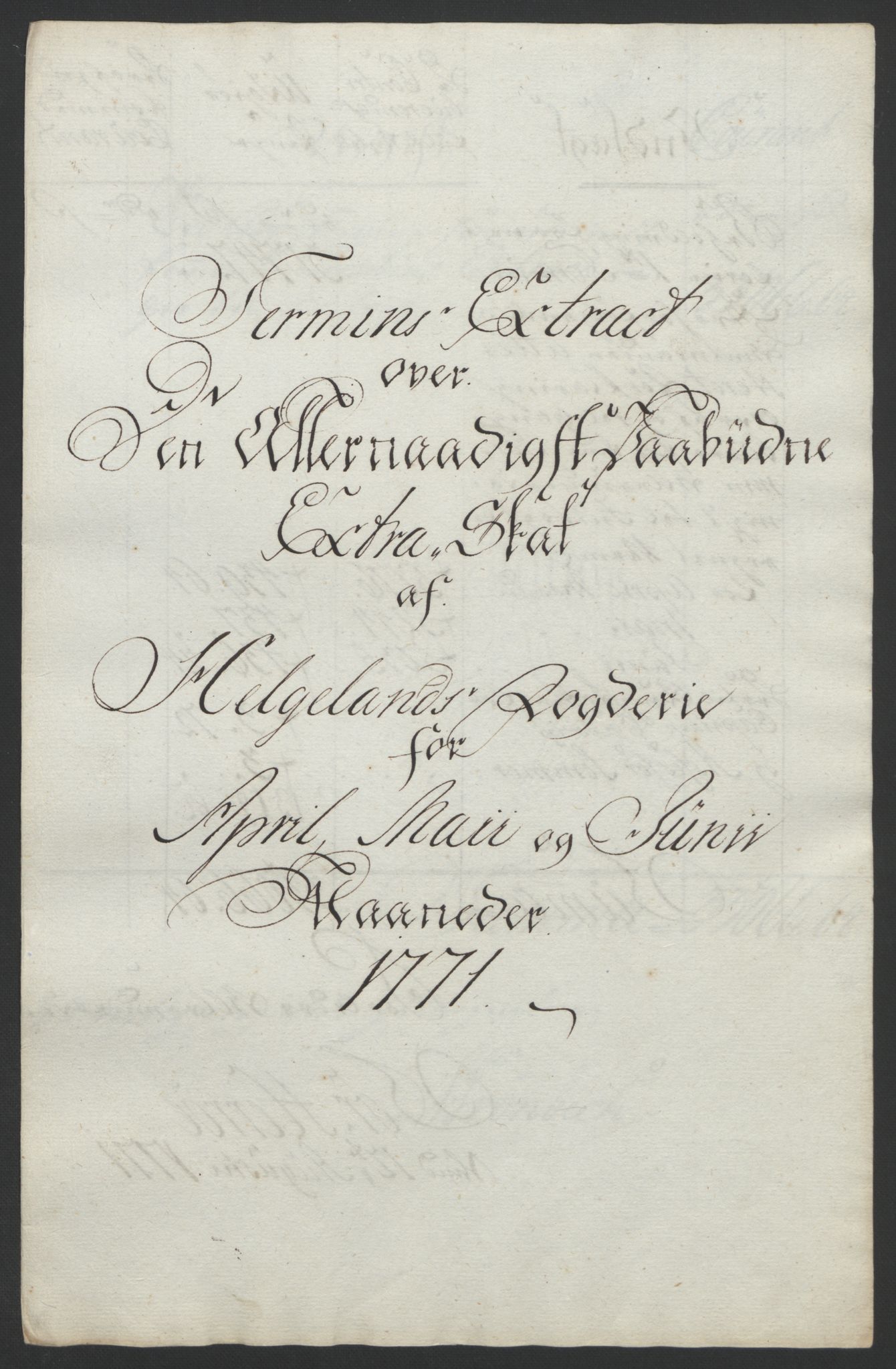 Rentekammeret inntil 1814, Reviderte regnskaper, Fogderegnskap, AV/RA-EA-4092/R65/L4573: Ekstraskatten Helgeland, 1762-1772, p. 329