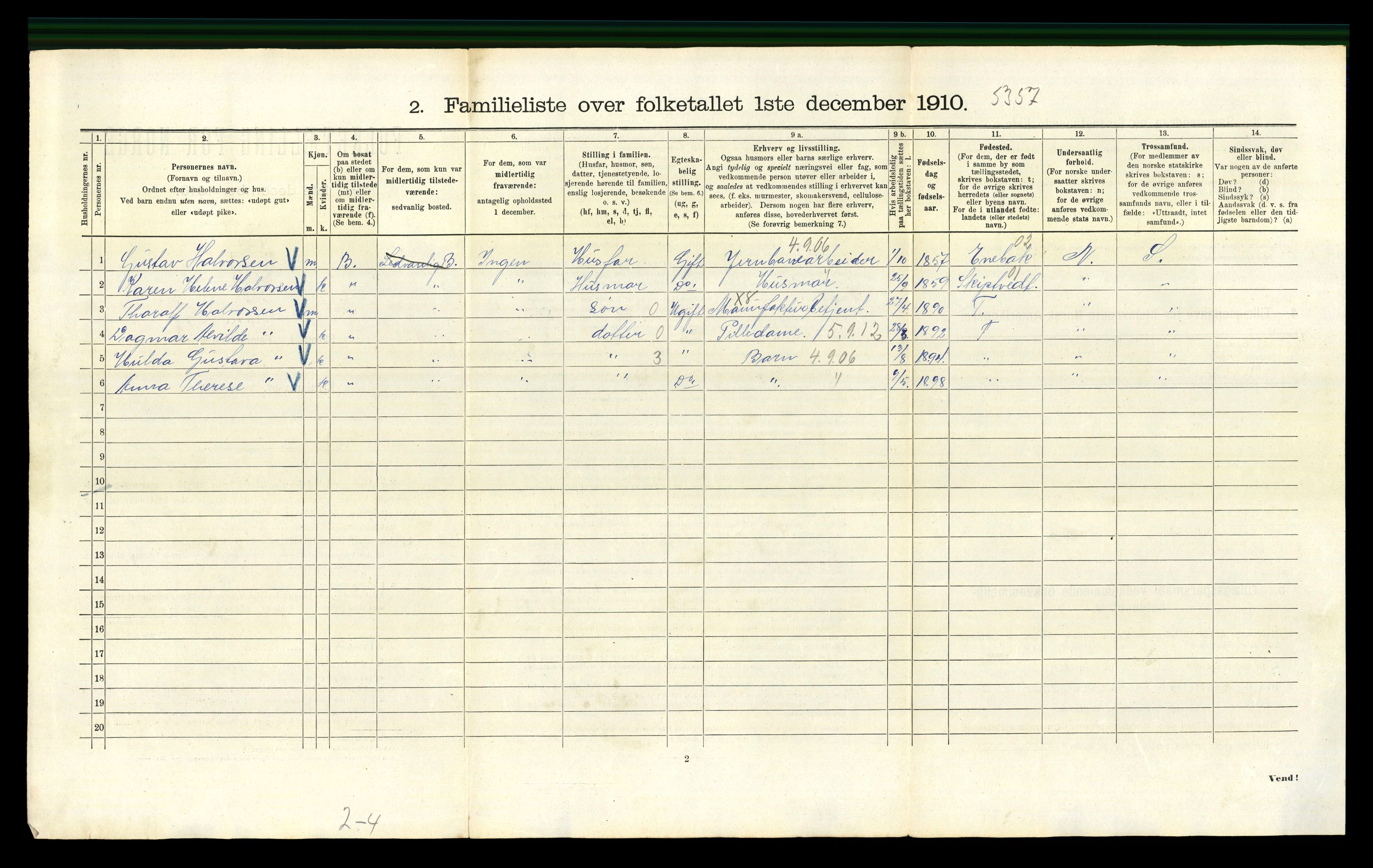 RA, 1910 census for Kristiania, 1910, p. 9926