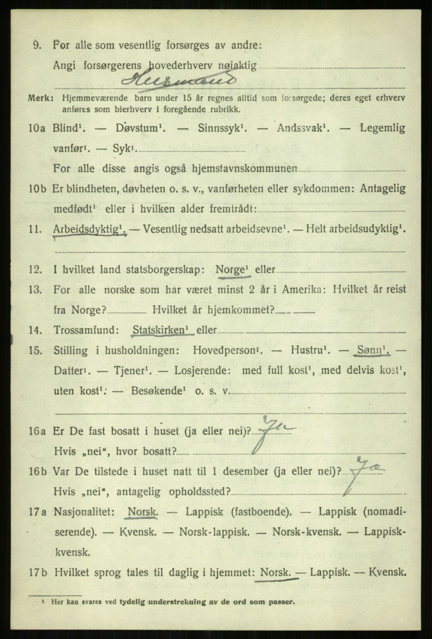 SATØ, 1920 census for Målselv, 1920, p. 9684