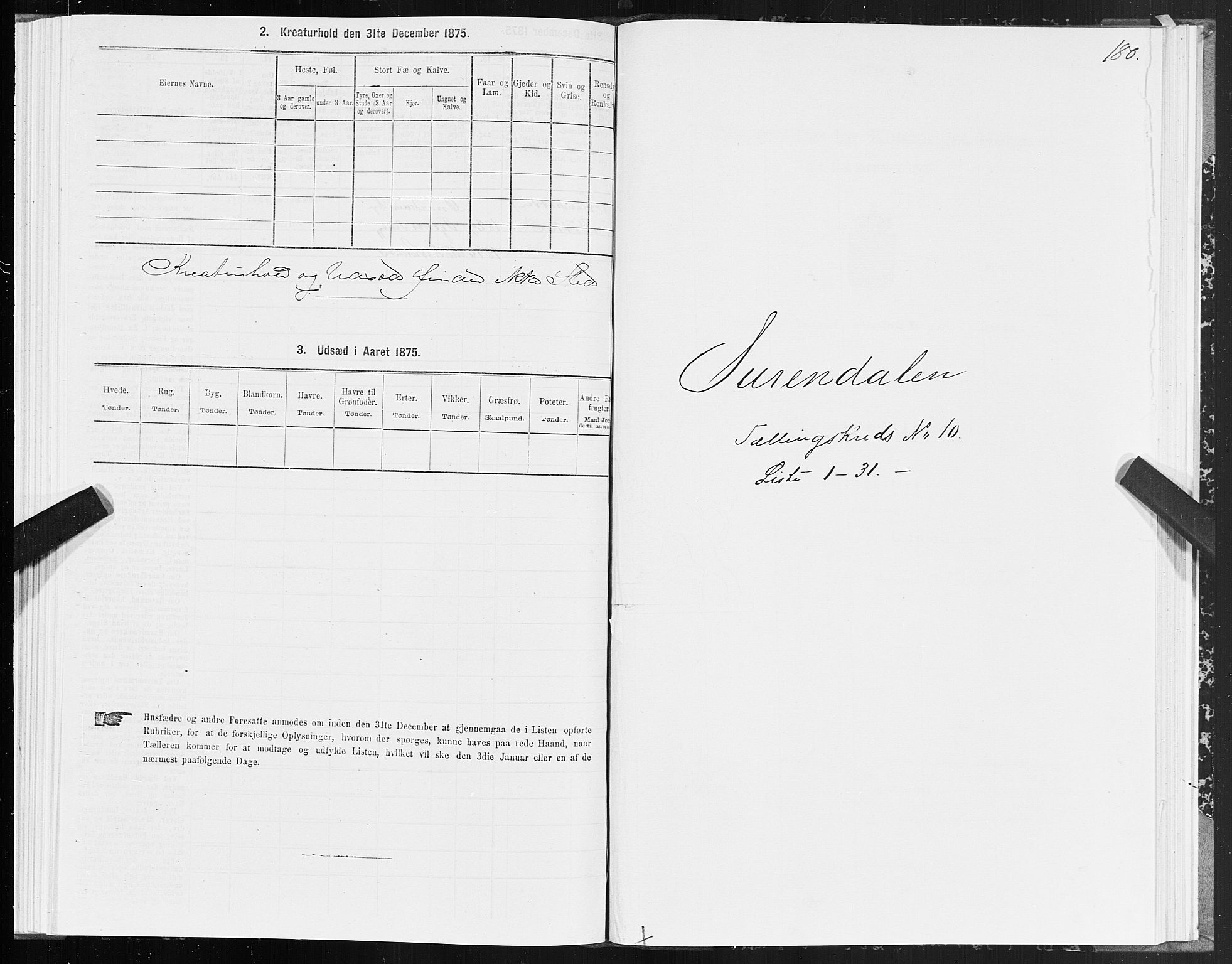 SAT, 1875 census for 1566P Surnadal, 1875, p. 4180