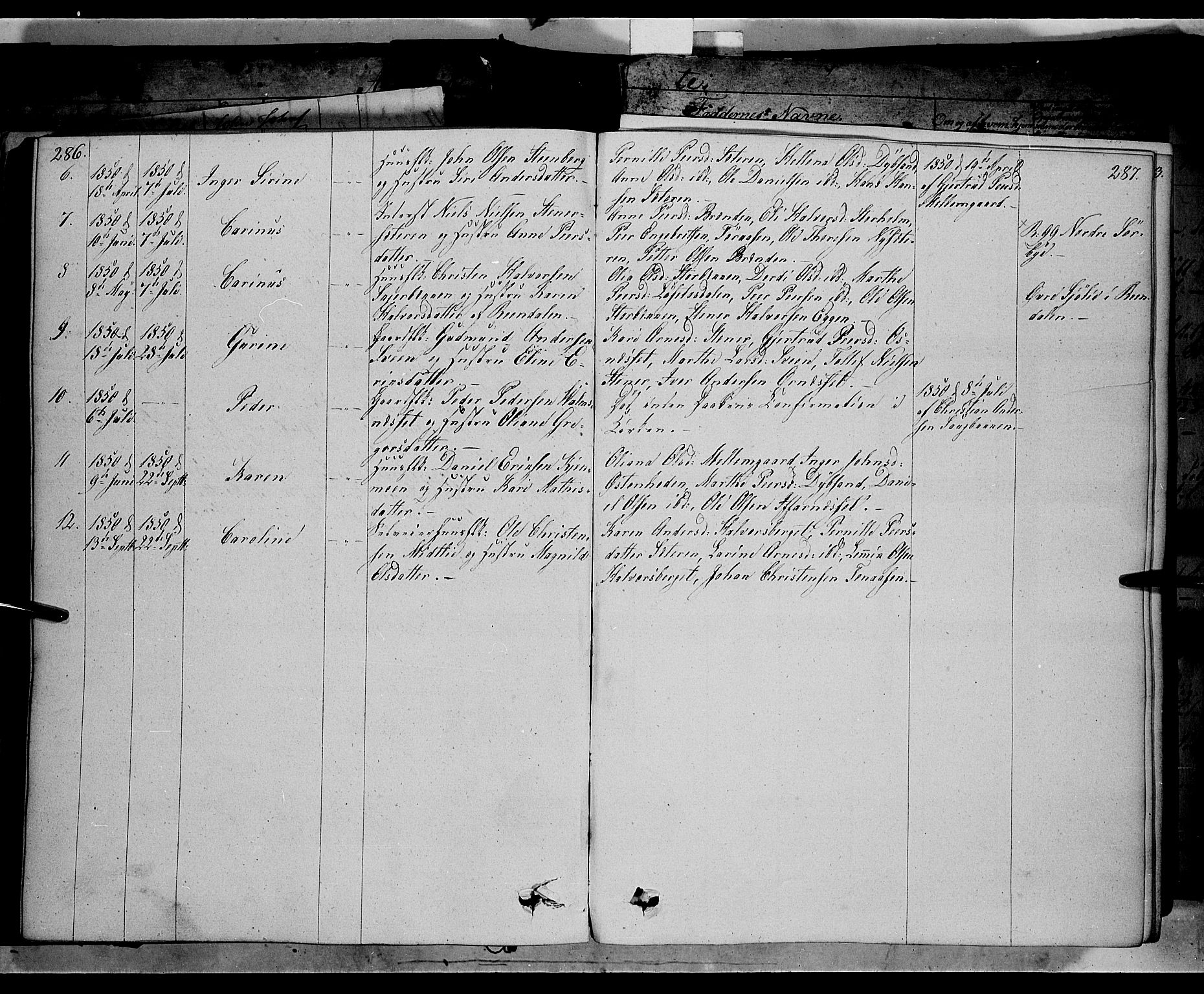 Trysil prestekontor, AV/SAH-PREST-046/H/Ha/Haa/L0004: Parish register (official) no. 4 /2, 1842-1850, p. 286-287