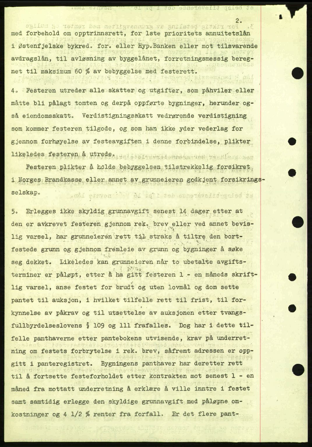 Oslo byskriverembete, AV/SAO-A-10227/G/Gb/Gbd/Gbda/L0017: Mortgage book no. A215, 1949-1950, Diary no: : 15436/1949