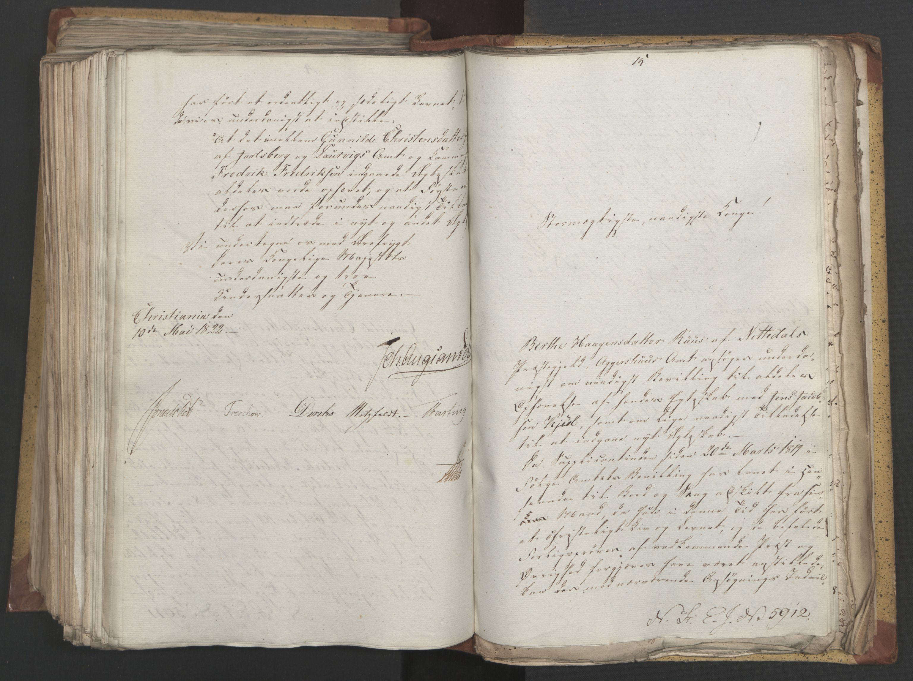 Statsrådsavdelingen i Stockholm, AV/RA-S-1003/D/Da/L0030: Regjeringsinnstillinger nr. 5800-5931, 1822, p. 393