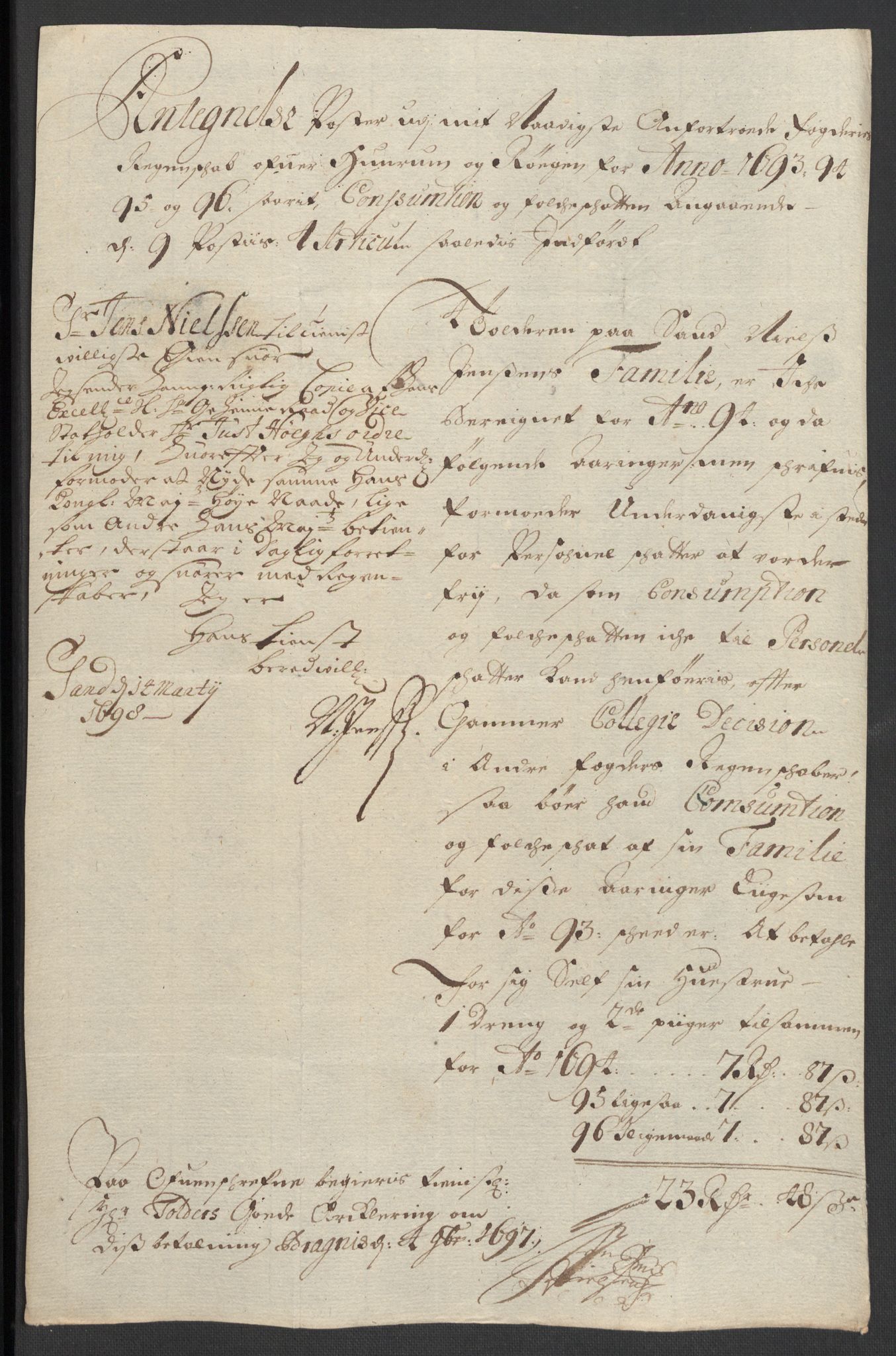 Rentekammeret inntil 1814, Reviderte regnskaper, Fogderegnskap, RA/EA-4092/R30/L1695: Fogderegnskap Hurum, Røyken, Eiker og Lier, 1697, p. 219