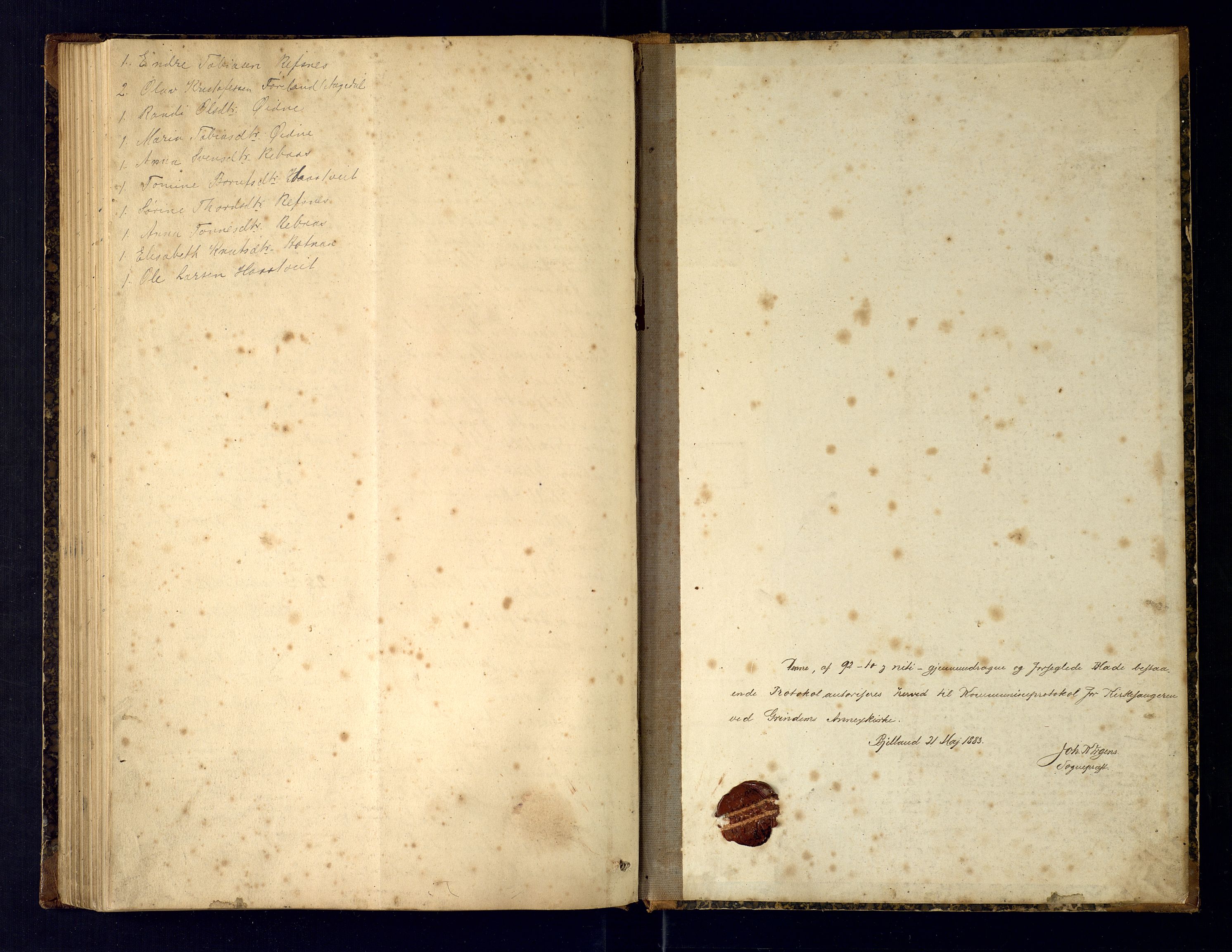 Bjelland sokneprestkontor, AV/SAK-1111-0005/F/Fc/Fcc/L0004: Communicants register no. C-4, 1883-1922