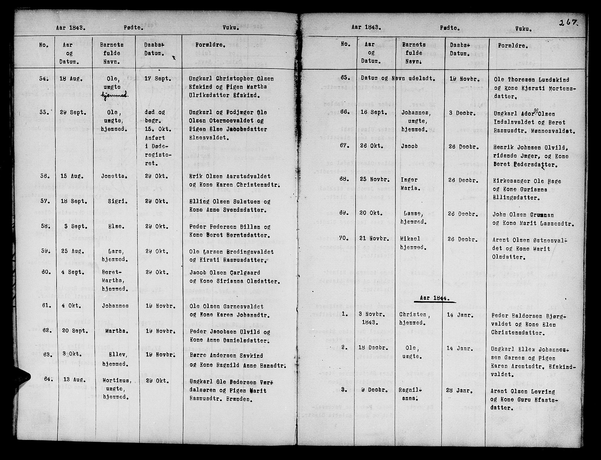 Ministerialprotokoller, klokkerbøker og fødselsregistre - Nord-Trøndelag, SAT/A-1458/724/L0265: Parish register (copy) no. 724C01, 1816-1845, p. 267