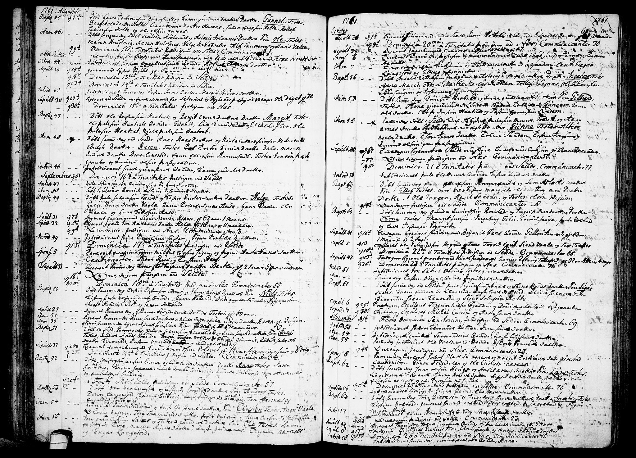 Sauherad kirkebøker, SAKO/A-298/F/Fa/L0003: Parish register (official) no. I 3, 1722-1766