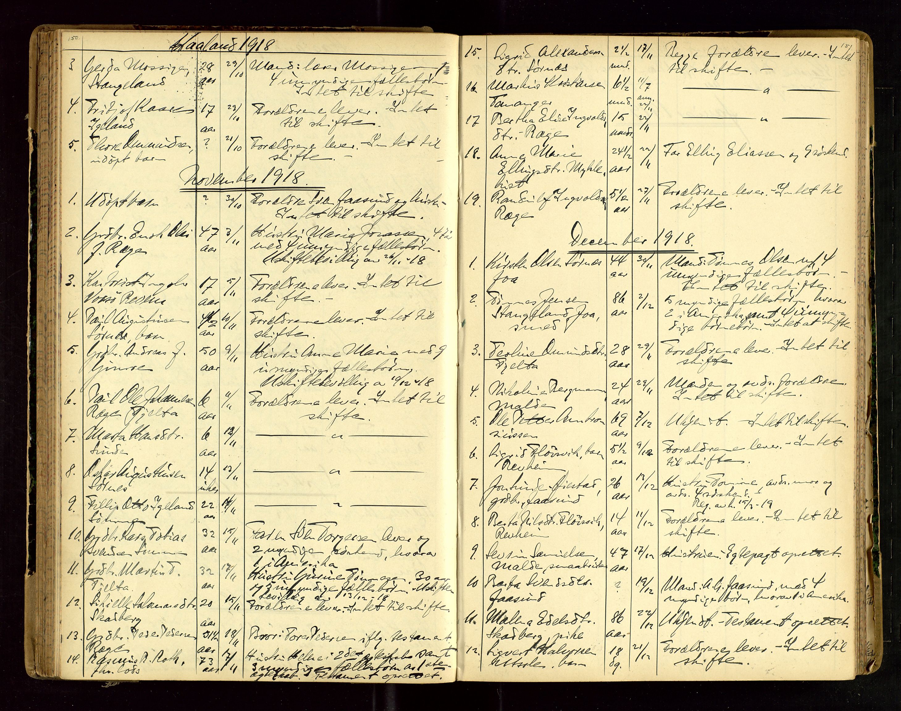 Jæren sorenskriveri, AV/SAST-A-100310/01/5/52/52B/L0003: DØDSFALLPROTOKOLL, 1910-1916, p. 150-151