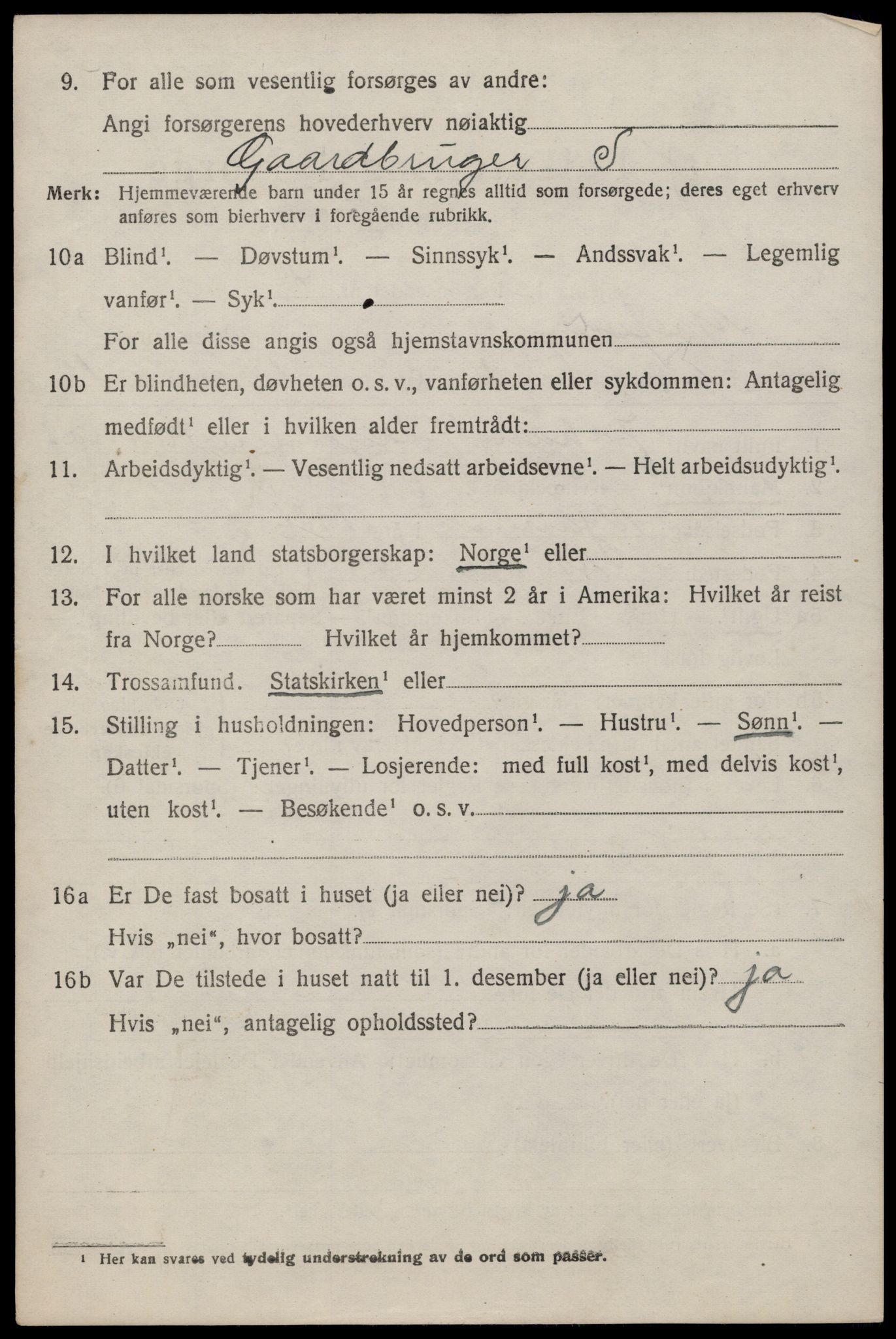 SAST, 1920 census for Mosterøy, 1920, p. 535