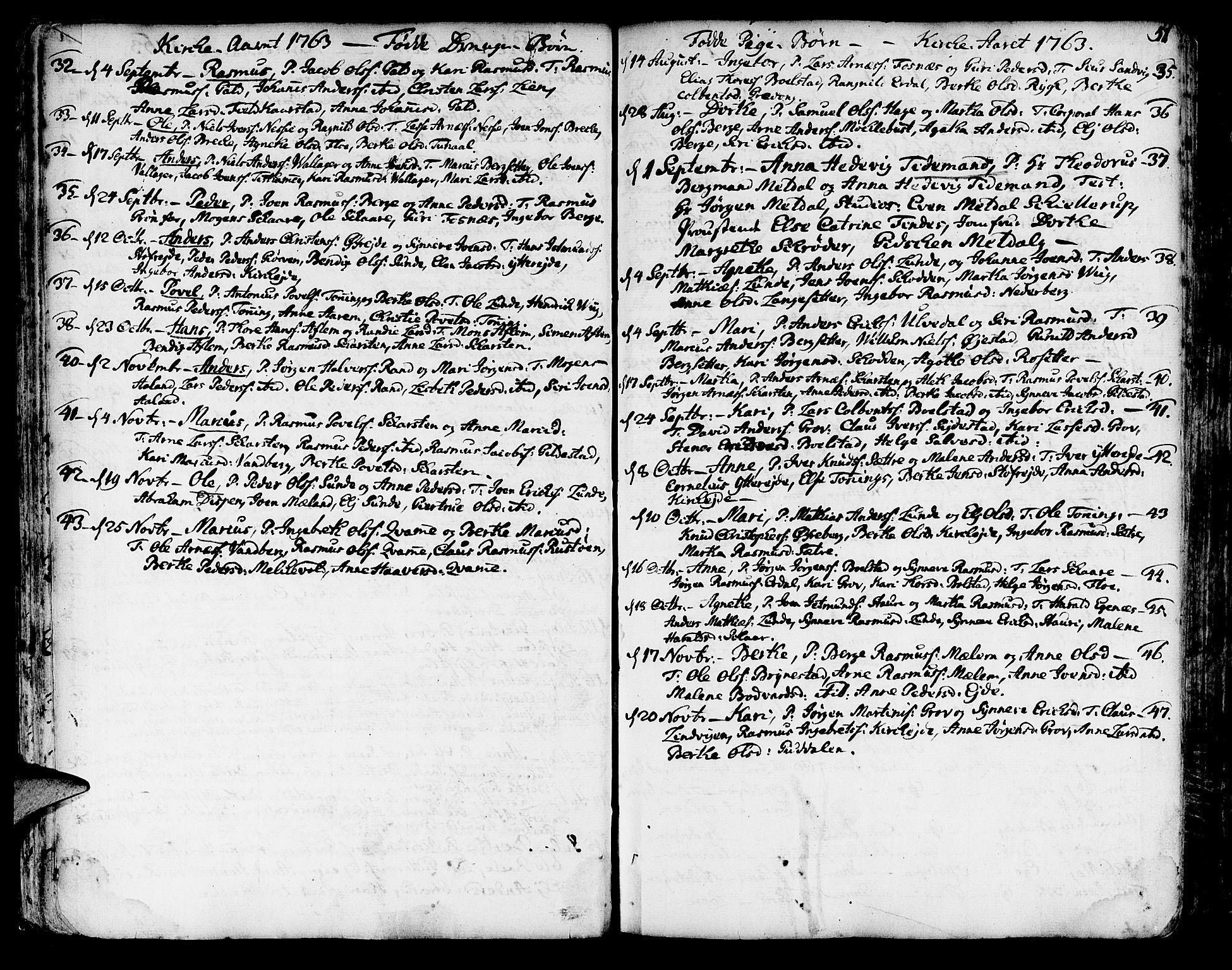 Innvik sokneprestembete, SAB/A-80501: Parish register (official) no. A 1, 1750-1816, p. 51