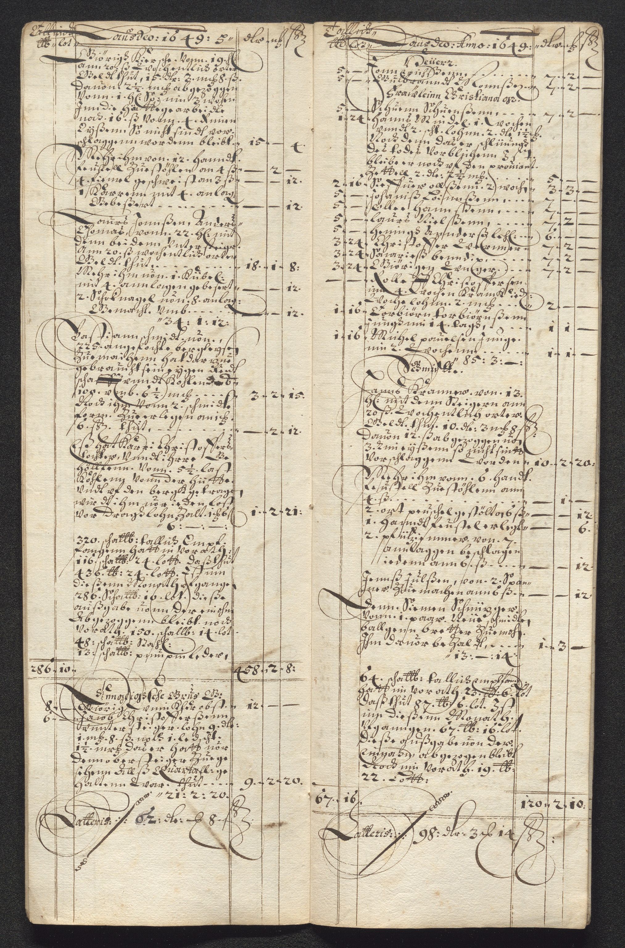 Kongsberg Sølvverk 1623-1816, SAKO/EA-3135/001/D/Dc/Dcd/L0023: Utgiftsregnskap for gruver m.m., 1649, p. 600