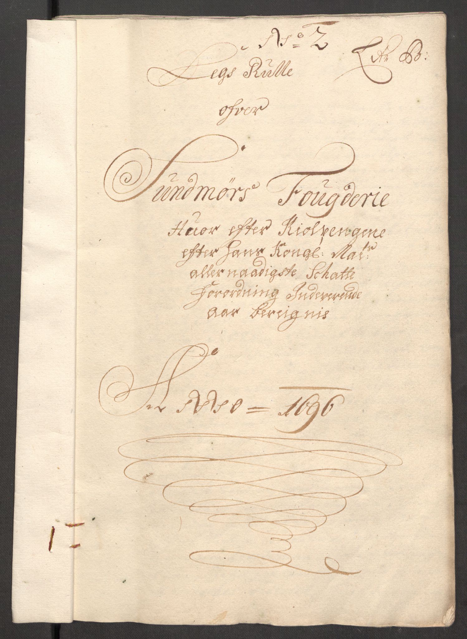 Rentekammeret inntil 1814, Reviderte regnskaper, Fogderegnskap, RA/EA-4092/R54/L3556: Fogderegnskap Sunnmøre, 1696-1698, p. 32