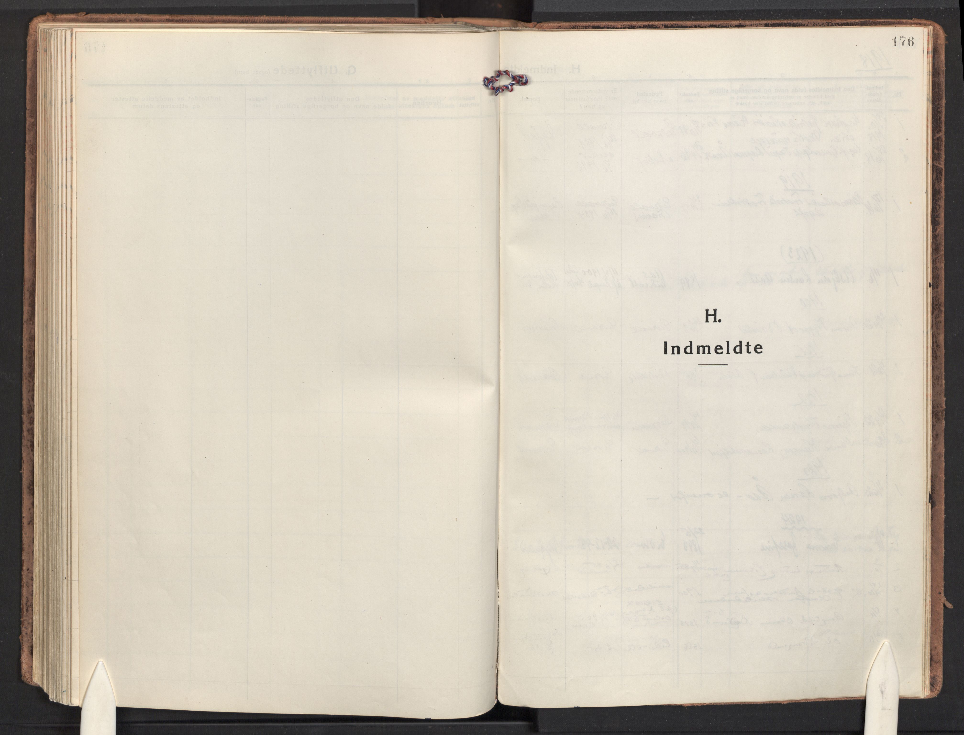 Eidsvoll prestekontor Kirkebøker, SAO/A-10888/F/Fa: Parish register (official) no. I 9, 1918-1935, p. 176