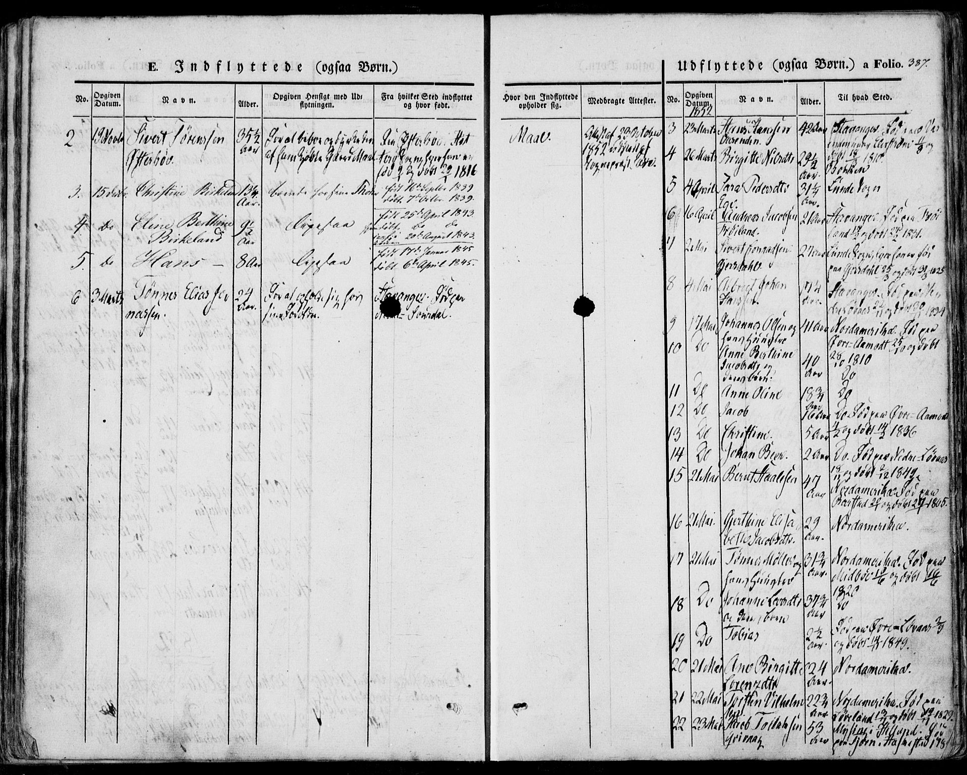 Sokndal sokneprestkontor, SAST/A-101808: Parish register (official) no. A 8.2, 1842-1857, p. 387