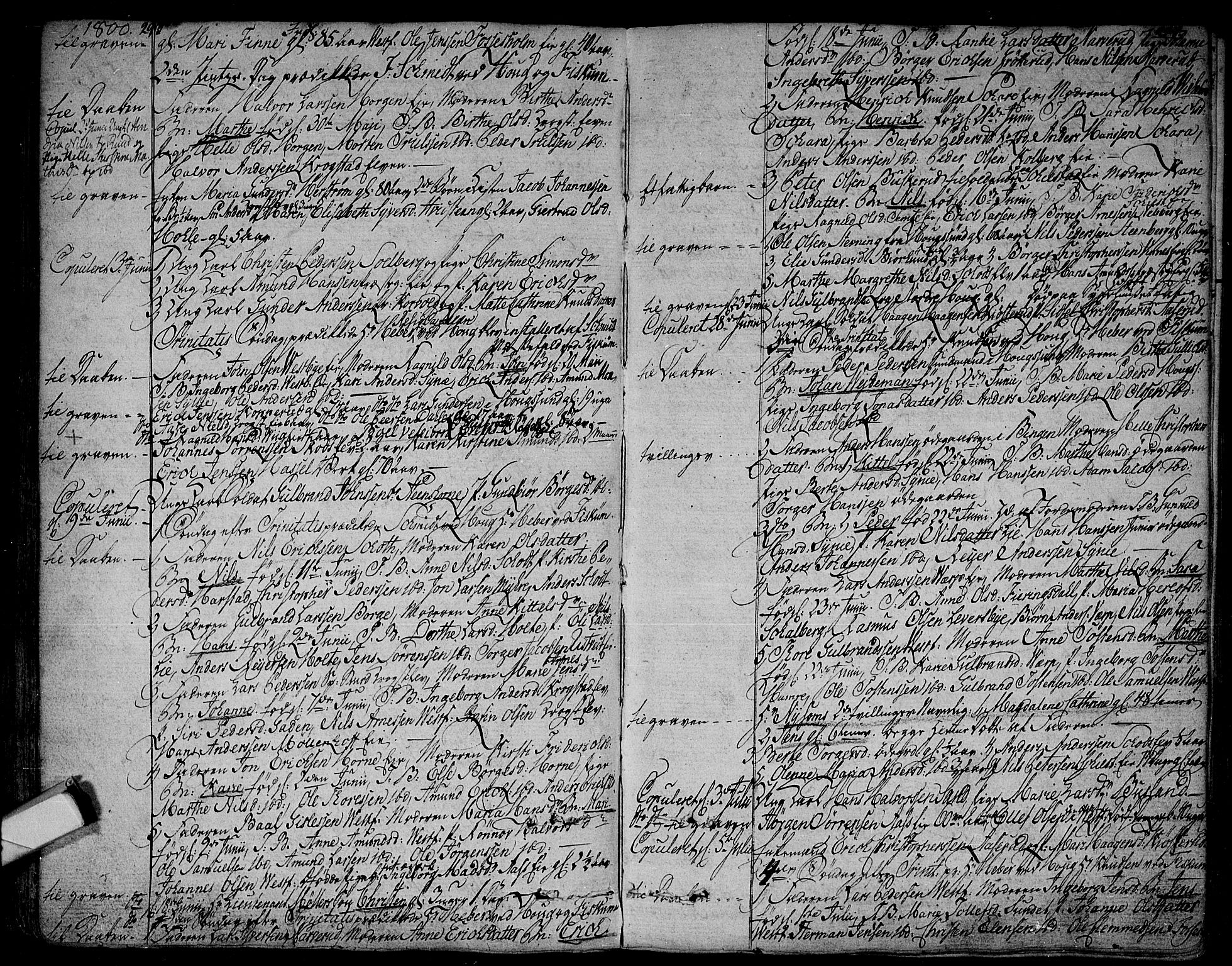 Eiker kirkebøker, SAKO/A-4/F/Fa/L0009: Parish register (official) no. I 9, 1789-1806, p. 293-294