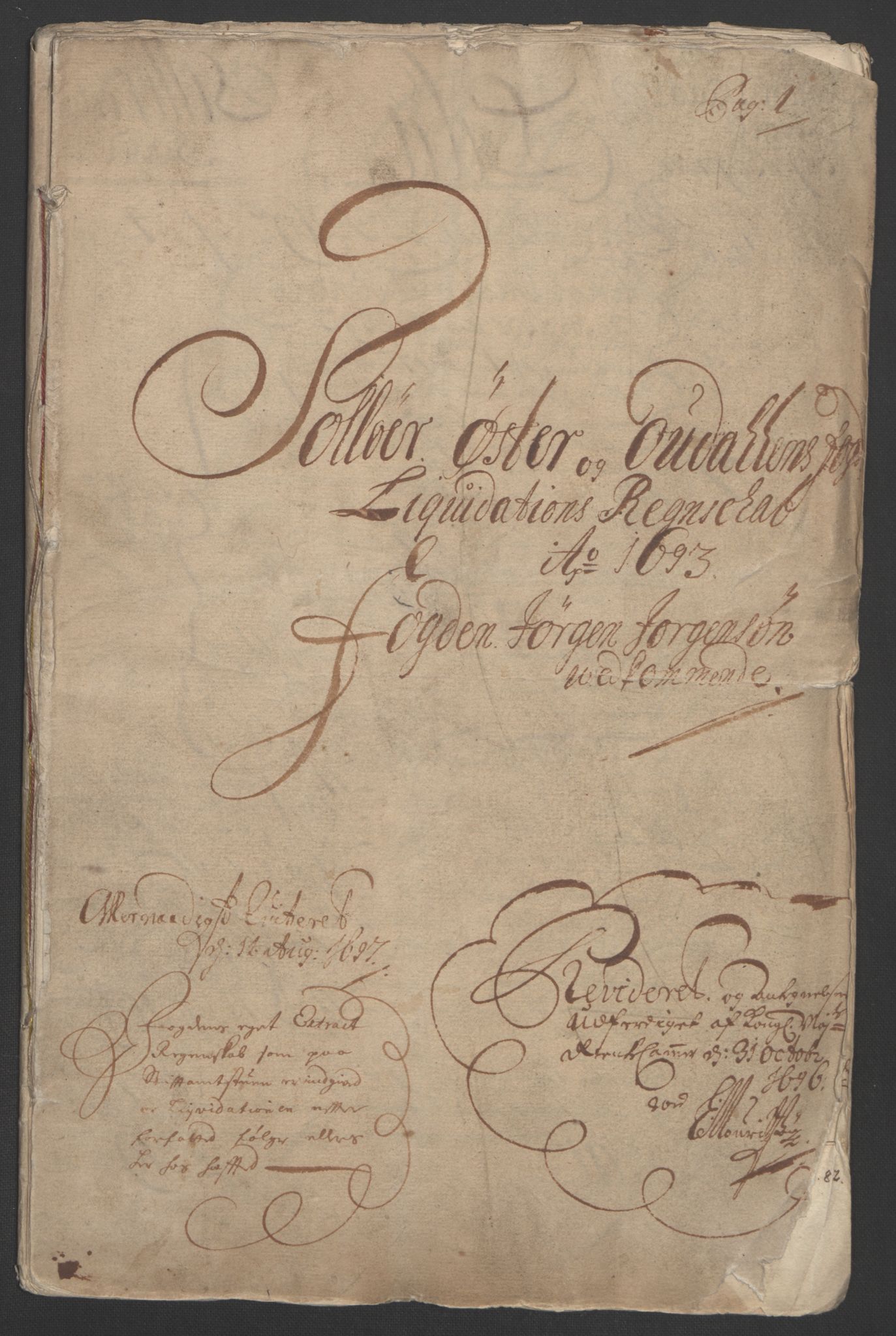 Rentekammeret inntil 1814, Reviderte regnskaper, Fogderegnskap, RA/EA-4092/R13/L0831: Fogderegnskap Solør, Odal og Østerdal, 1693, p. 4