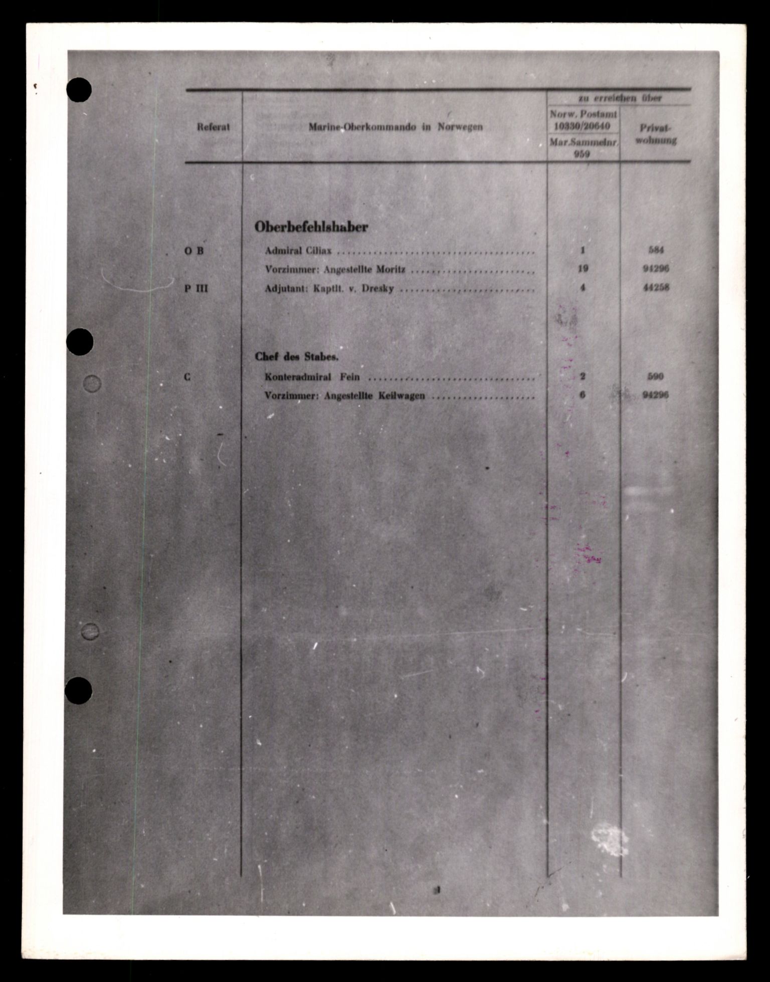 Forsvarets Overkommando. 2 kontor. Arkiv 11.4. Spredte tyske arkivsaker, AV/RA-RAFA-7031/D/Dar/Darb/L0014: Reichskommissariat., 1942-1944, p. 109