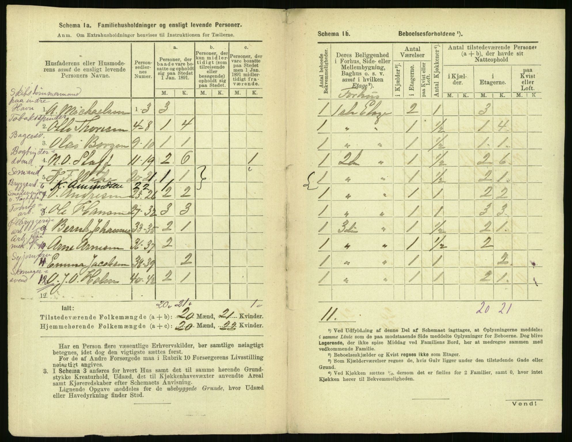 RA, 1891 census for 0301 Kristiania, 1891, p. 172557