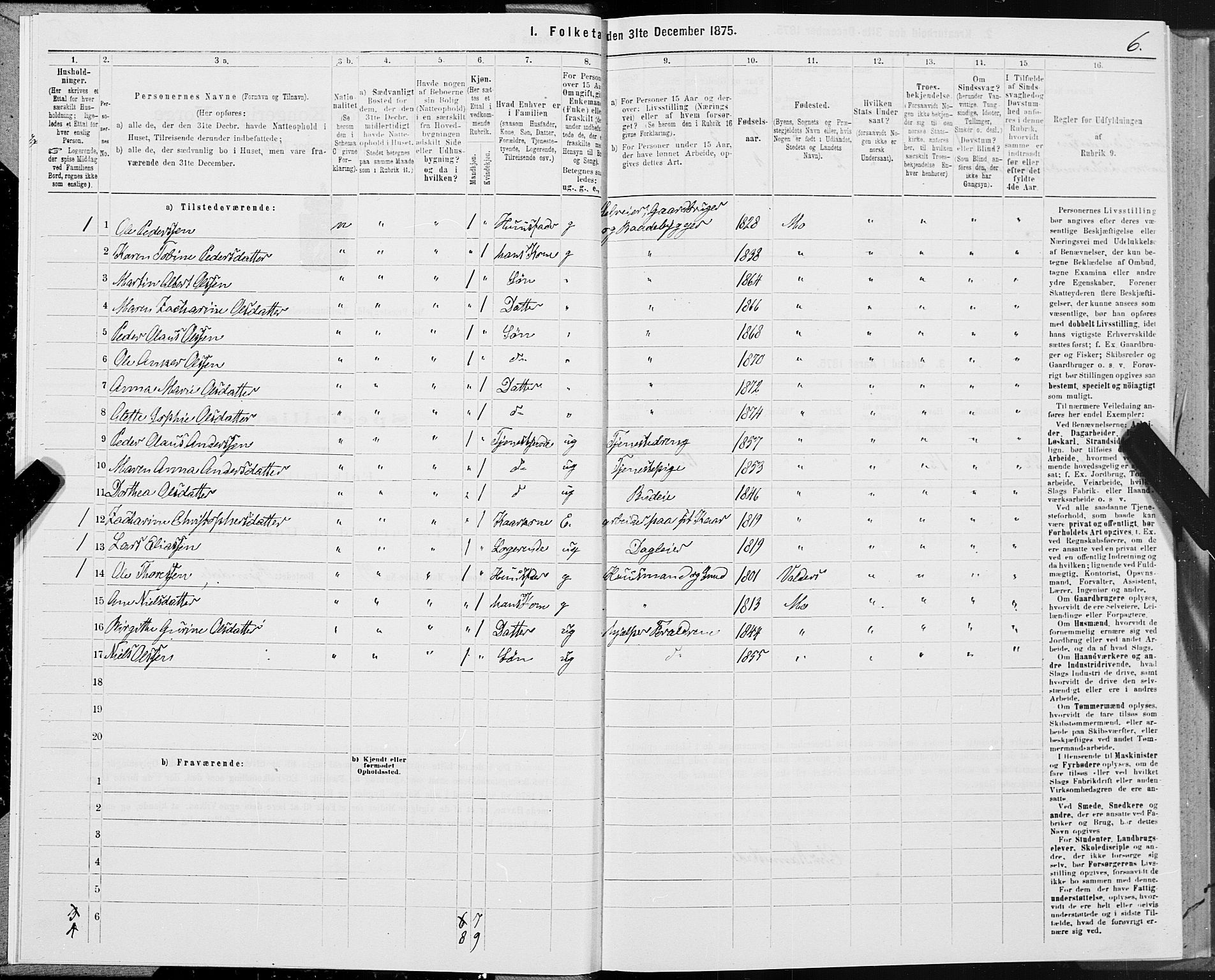 SAT, 1875 census for 1833P Mo, 1875, p. 1006