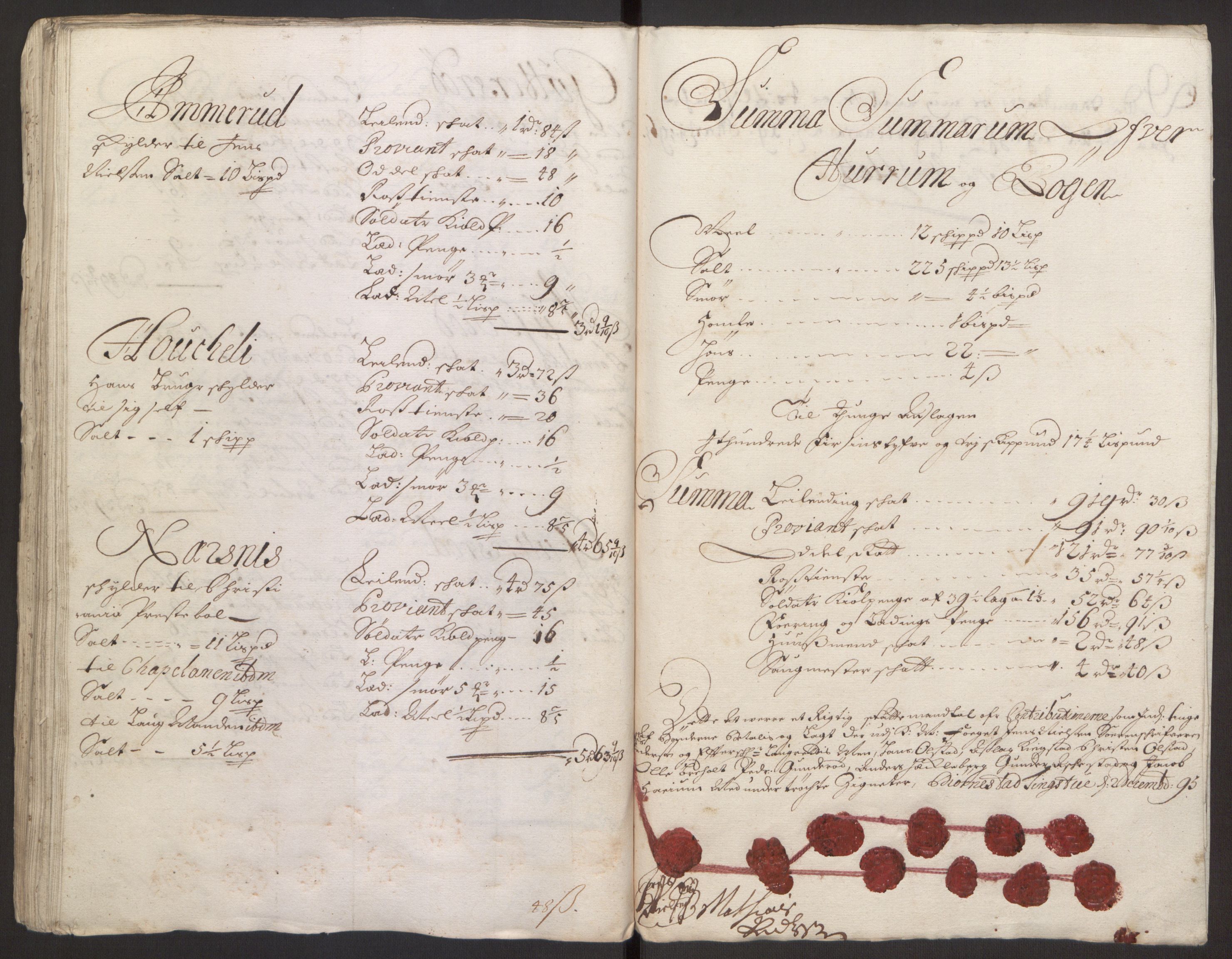 Rentekammeret inntil 1814, Reviderte regnskaper, Fogderegnskap, RA/EA-4092/R30/L1694: Fogderegnskap Hurum, Røyken, Eiker og Lier, 1694-1696, p. 237