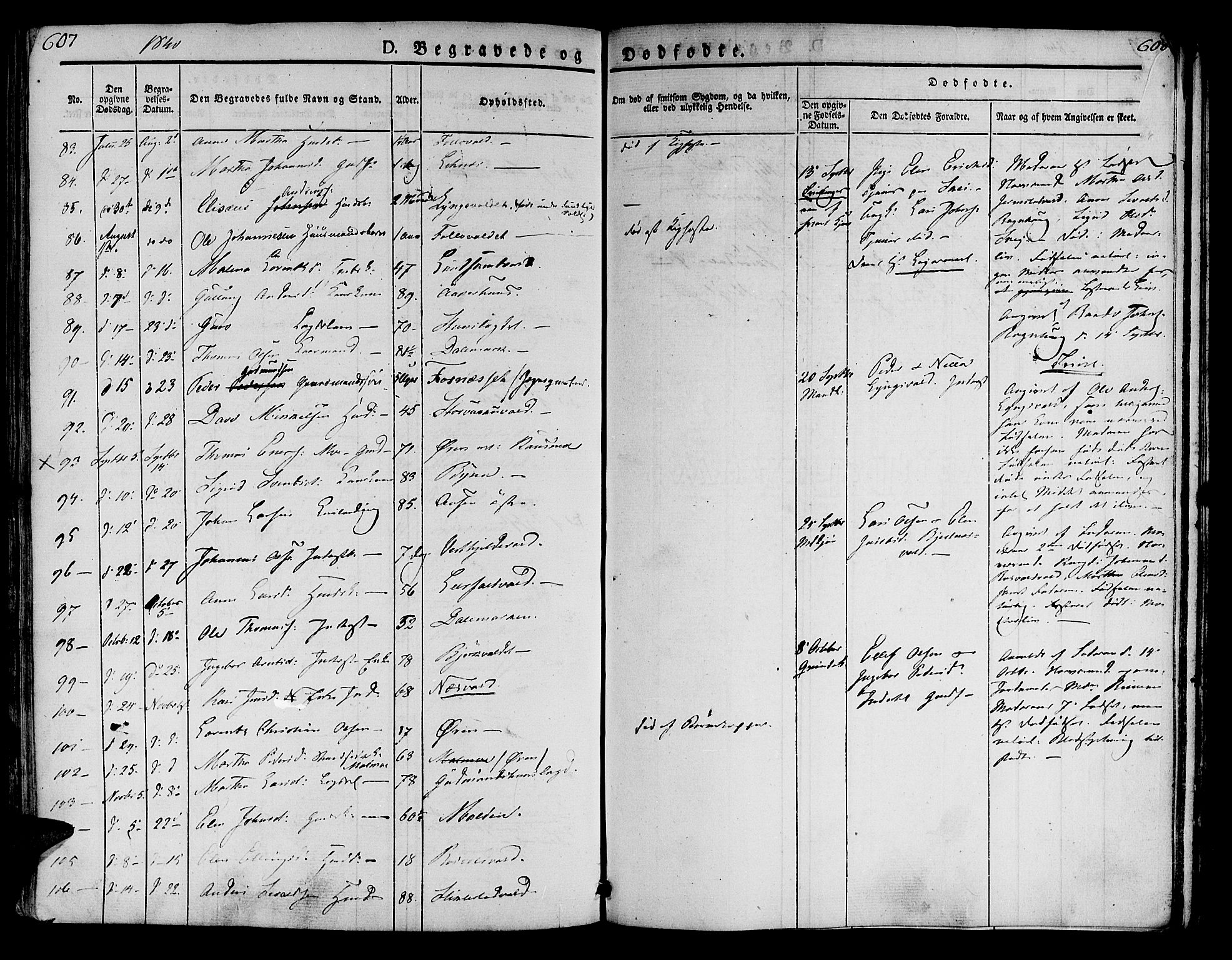 Ministerialprotokoller, klokkerbøker og fødselsregistre - Nord-Trøndelag, AV/SAT-A-1458/723/L0238: Parish register (official) no. 723A07, 1831-1840, p. 607-608