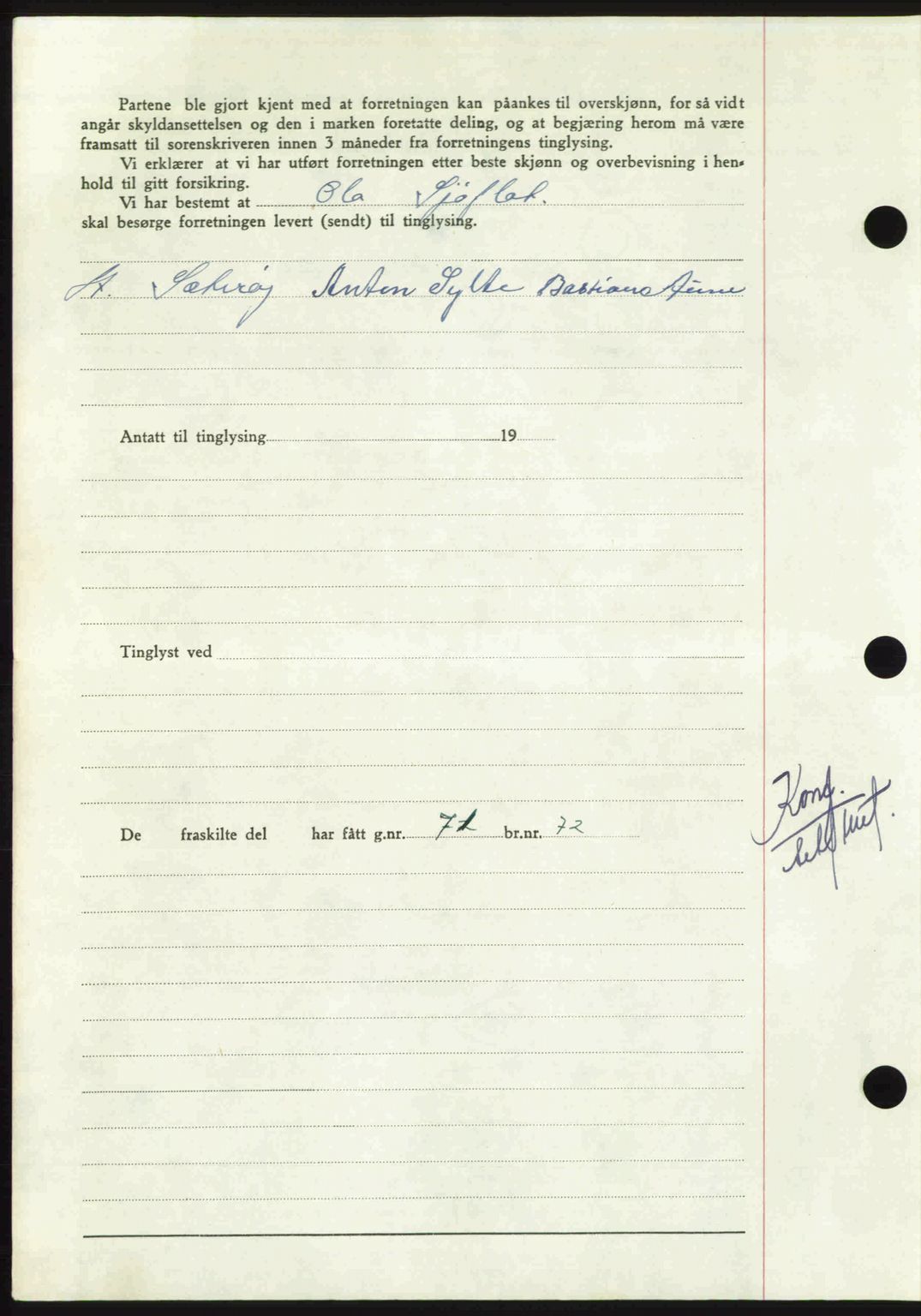 Nordmøre sorenskriveri, AV/SAT-A-4132/1/2/2Ca: Mortgage book no. A115, 1950-1950, Diary no: : 1872/1950