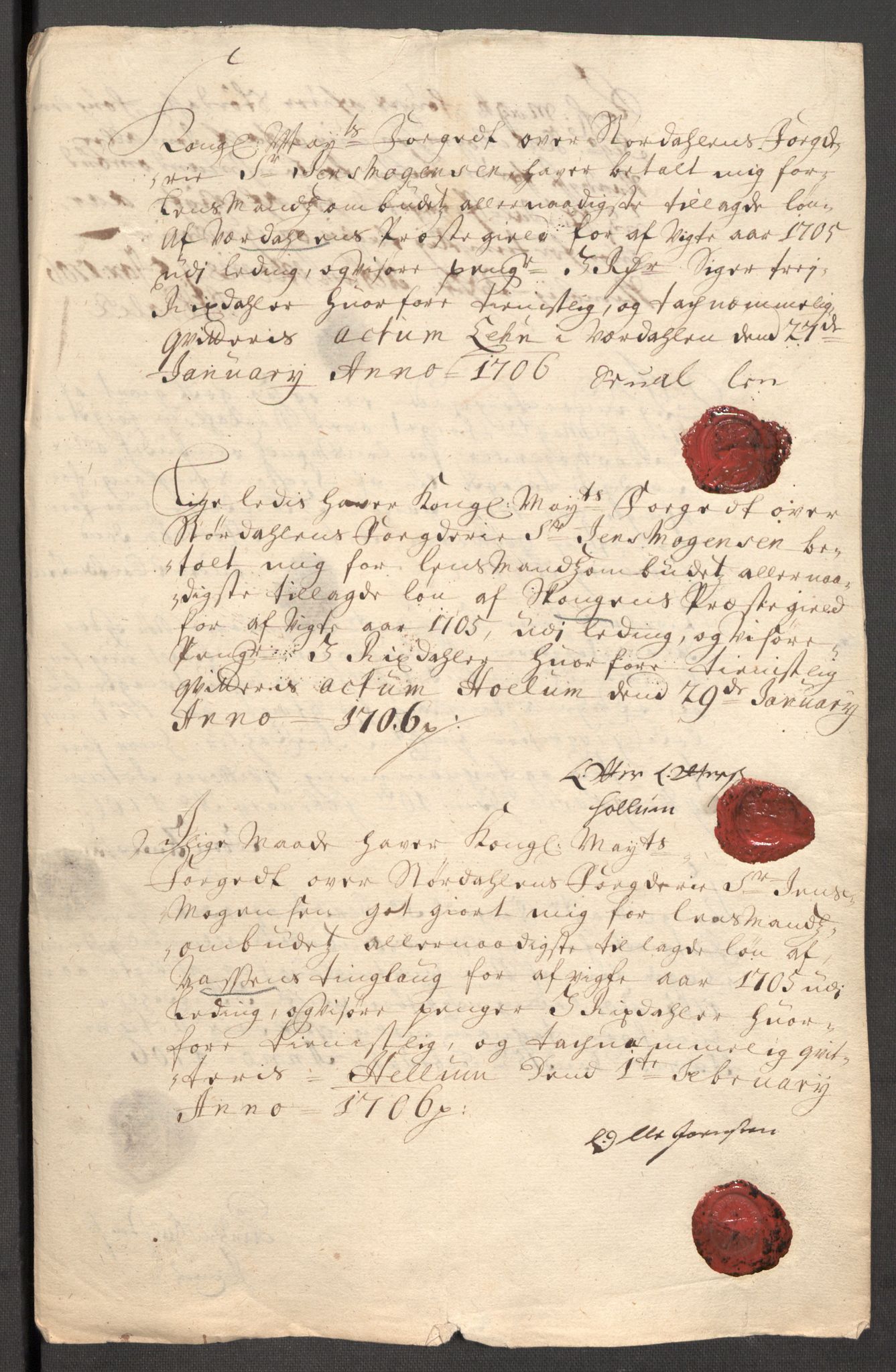 Rentekammeret inntil 1814, Reviderte regnskaper, Fogderegnskap, RA/EA-4092/R62/L4196: Fogderegnskap Stjørdal og Verdal, 1705-1706, p. 204