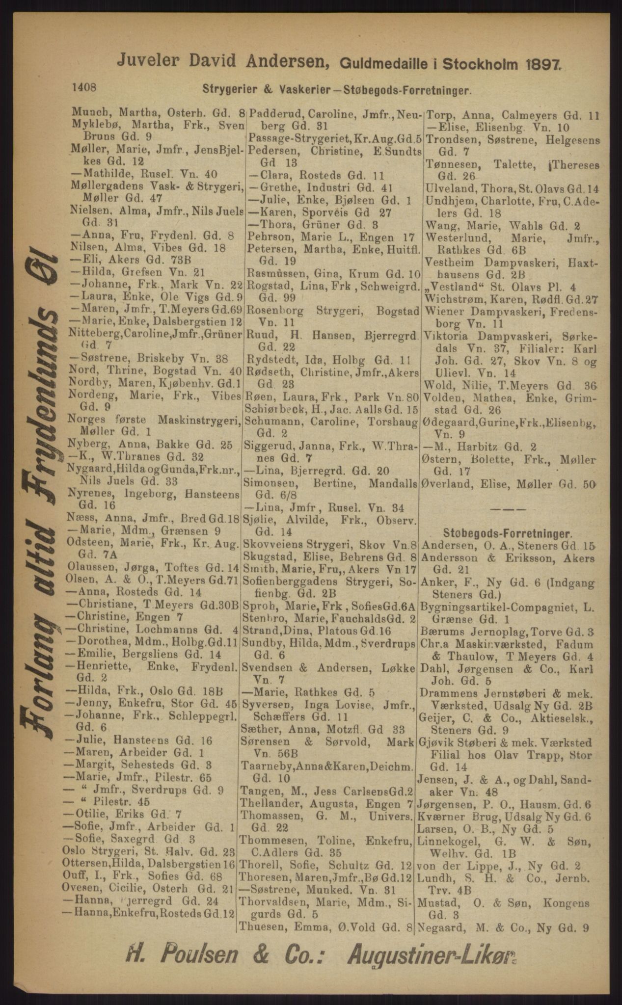 Kristiania/Oslo adressebok, PUBL/-, 1903, p. 1408