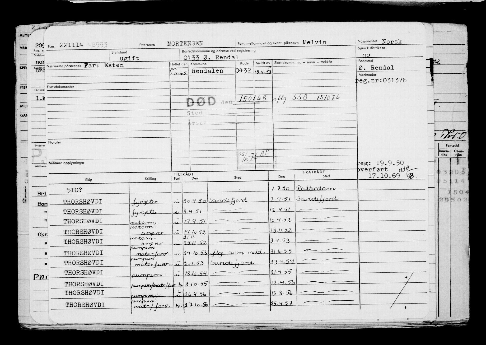 Direktoratet for sjømenn, AV/RA-S-3545/G/Gb/L0125: Hovedkort, 1914, p. 346