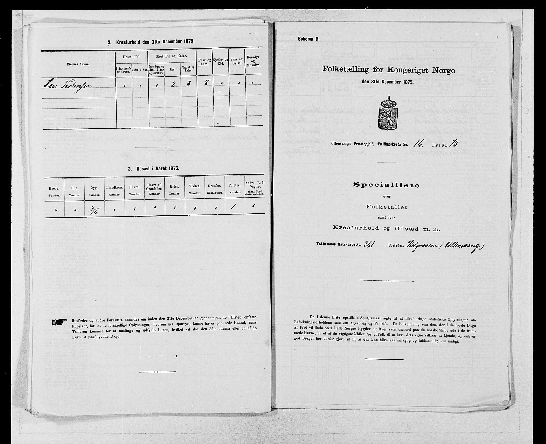 SAB, 1875 census for 1230P Ullensvang, 1875, p. 1735