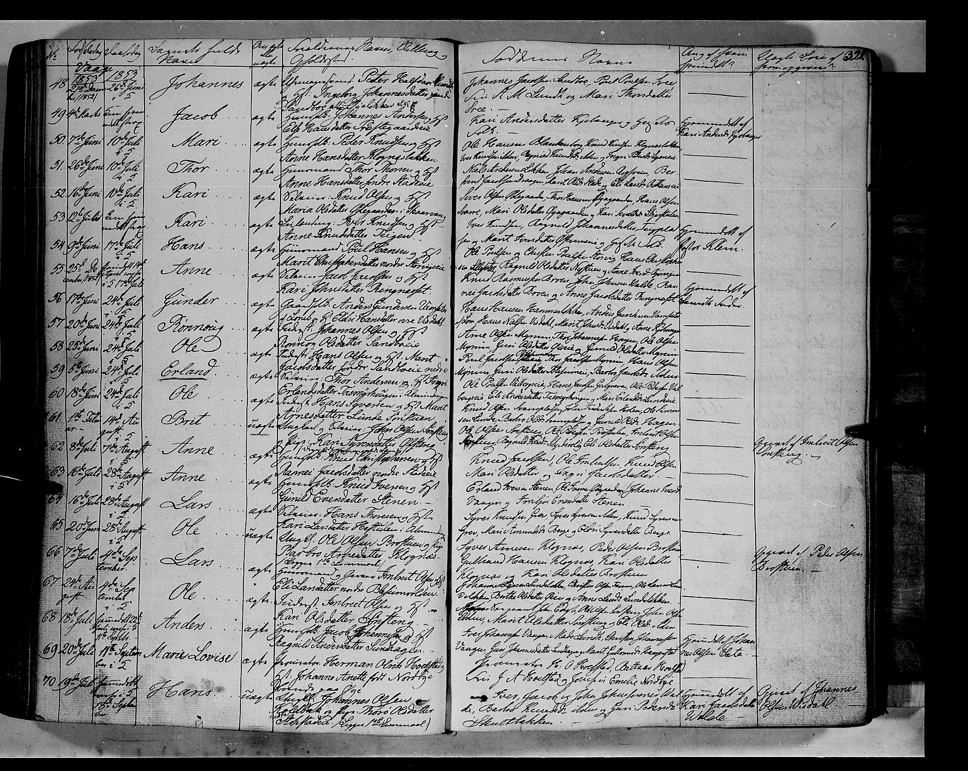 Vågå prestekontor, AV/SAH-PREST-076/H/Ha/Haa/L0005: Parish register (official) no. 5 /1, 1842-1856, p. 321